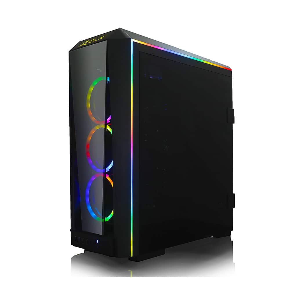 CLX - SET Gaming Desktop - Intel Core i9 10900KF - 64 GB de memória - NVIDIA GeForce RTX 3080 - SSD NVMe de 1 TB + HDD de 6 TB - Preto-TGMSETRTH0A29BM
