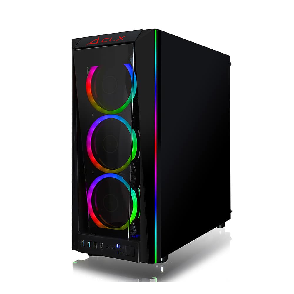 CLX - SET Gaming Desktop - AMD Ryzen 9 5900X - 16GB de memória - NVIDIA GeForce RTX 3080 - SSD de 240GB + HDD de 2TB - Preto-TGMSETRTH0B04BM