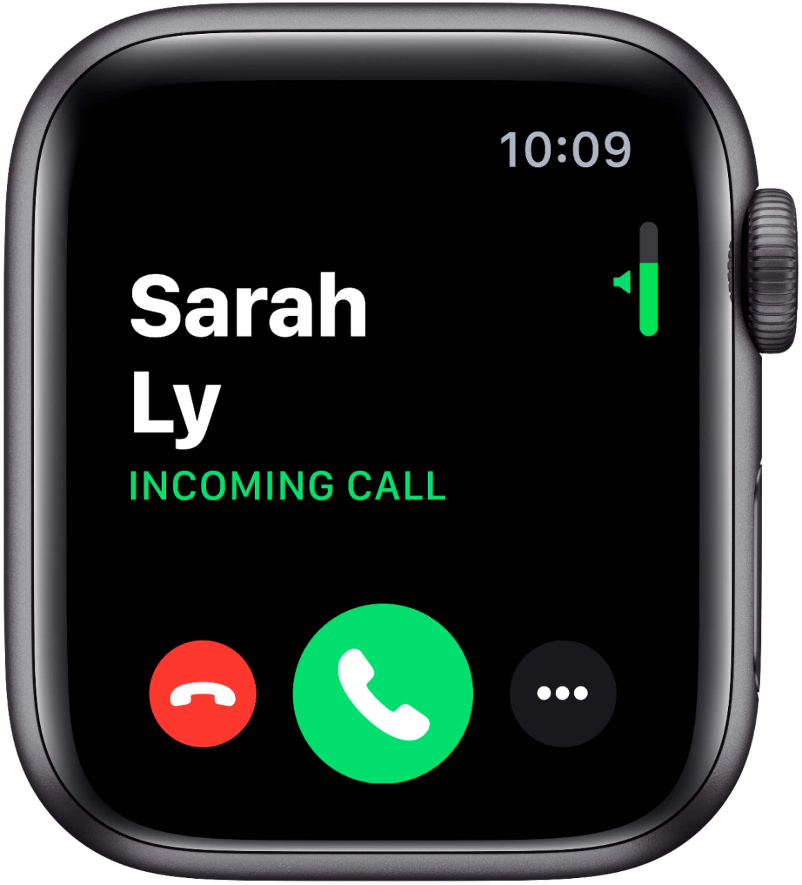 Apple Watch Series 5 (GPS) recondicionado , caixa de alumínio cinza espacial de 40 mm com pulseira esportiva preta-GSRF MWV82LL/A