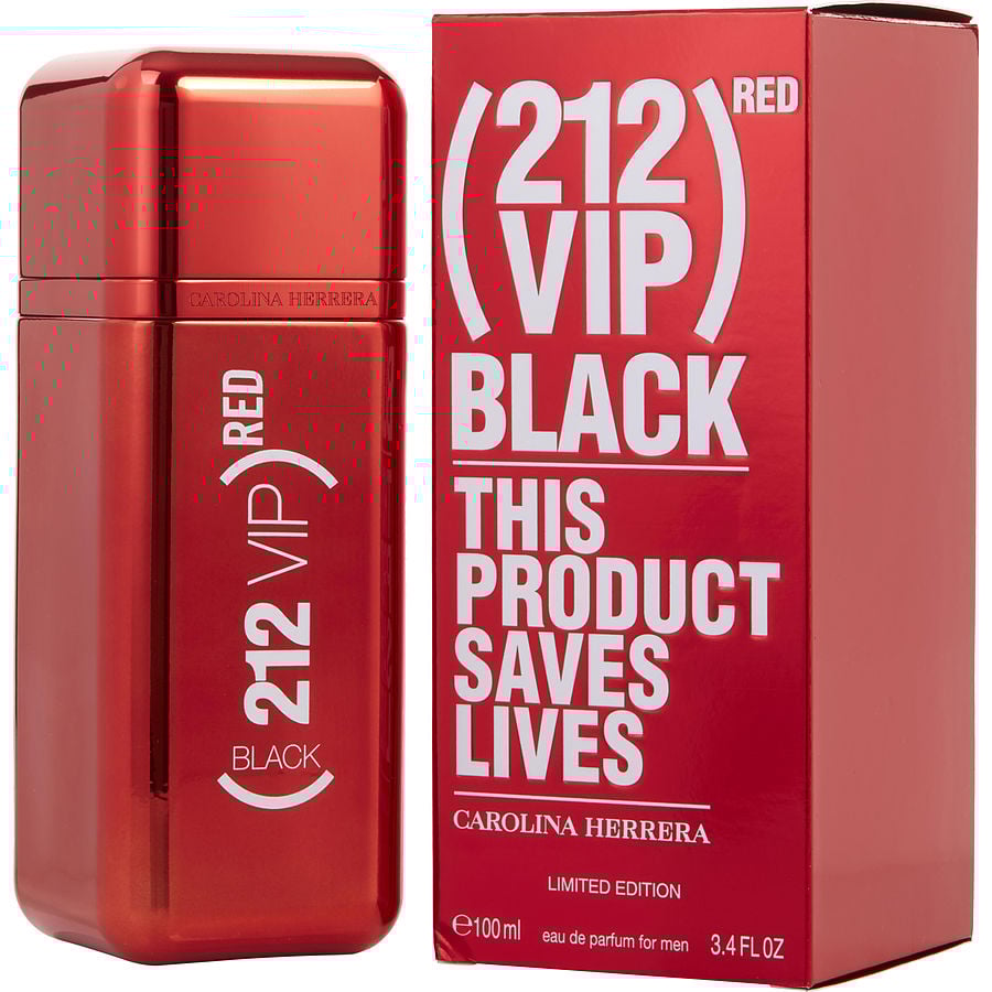 Perfume Masculino 212 Vip Black Carolina Herrera Eau De Parfum 100 Ml (Red Edition)