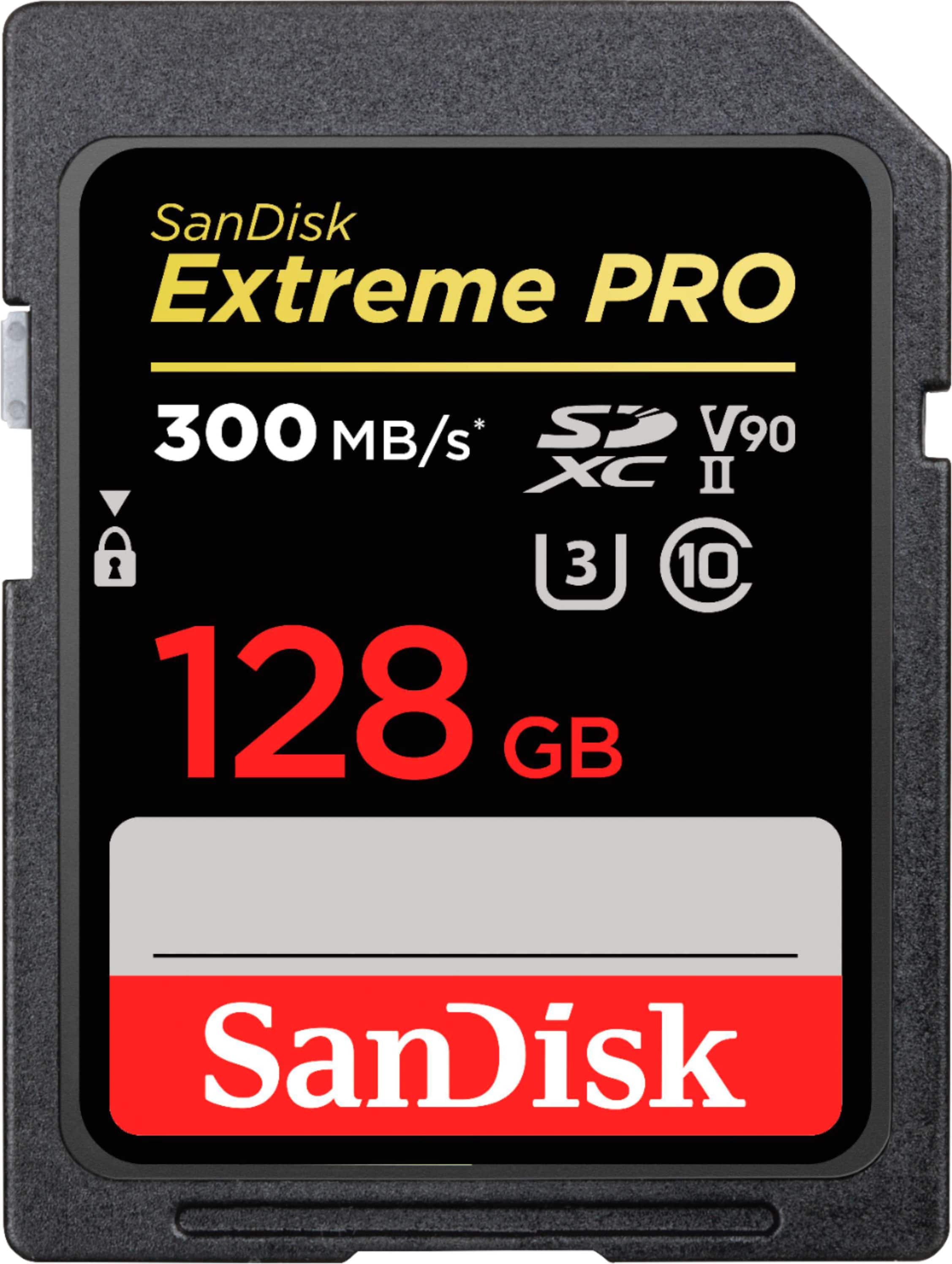 SanDisk - Cartão de memória Extreme Pro 128GB SDXC UHS-II-SDSDXDK-128G-ANCIN