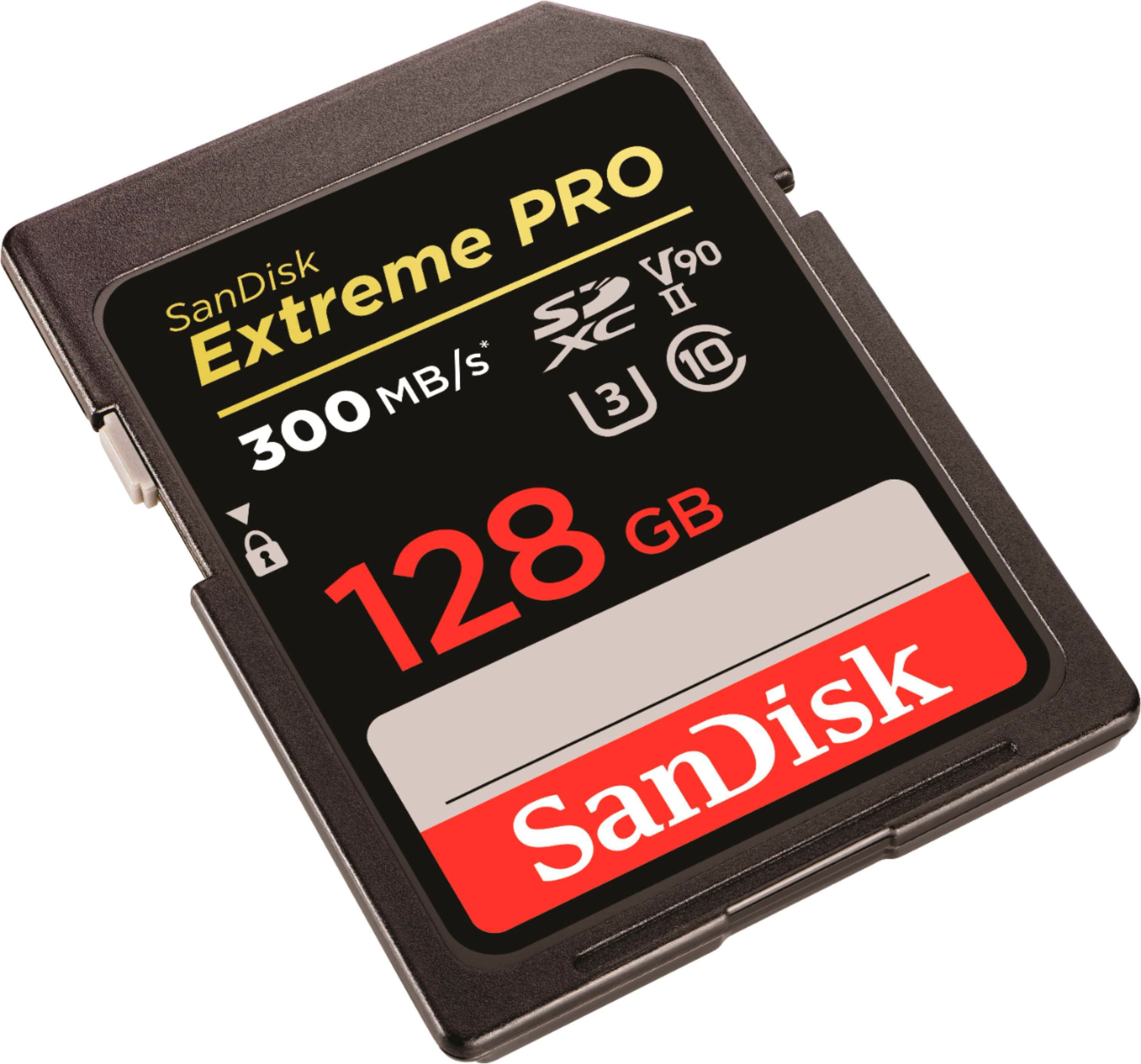 SanDisk - Cartão de memória Extreme Pro 128GB SDXC UHS-II-SDSDXDK-128G-ANCIN