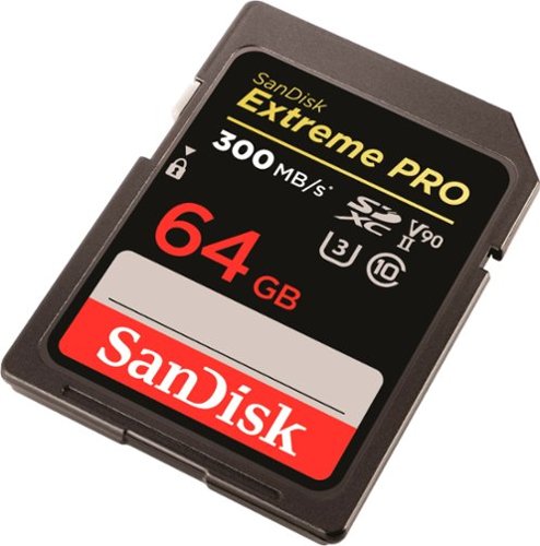 SanDisk - Cartão de memória Extreme Pro 64GB SDXC UHS-II-SDSDXDK-064G-ANCIN