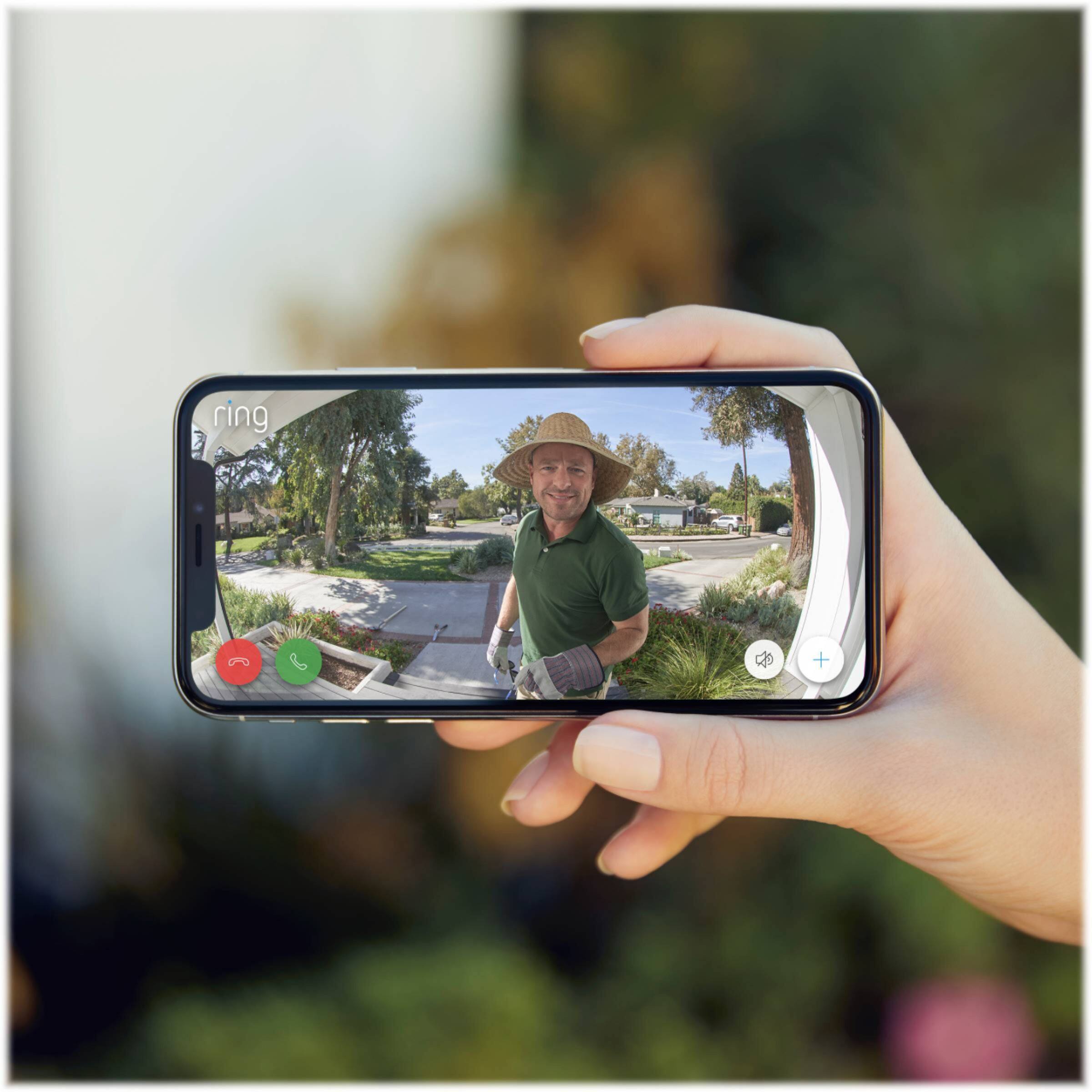 Anel - Campainha com fio e campainha de vídeo Wi-Fi inteligente - Níquel acetinado-B08M125RNW