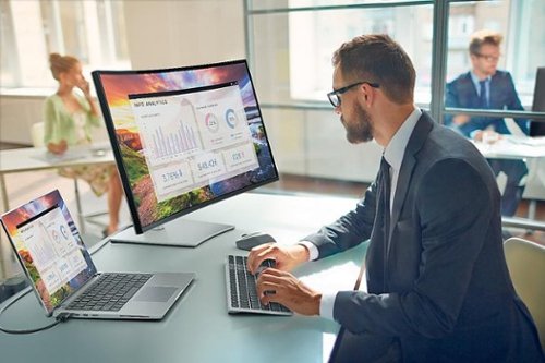 Dell - KM7321W Teclado e mouse sem fio Premier ergonômico - Titan Gray-BBY-KM7321E