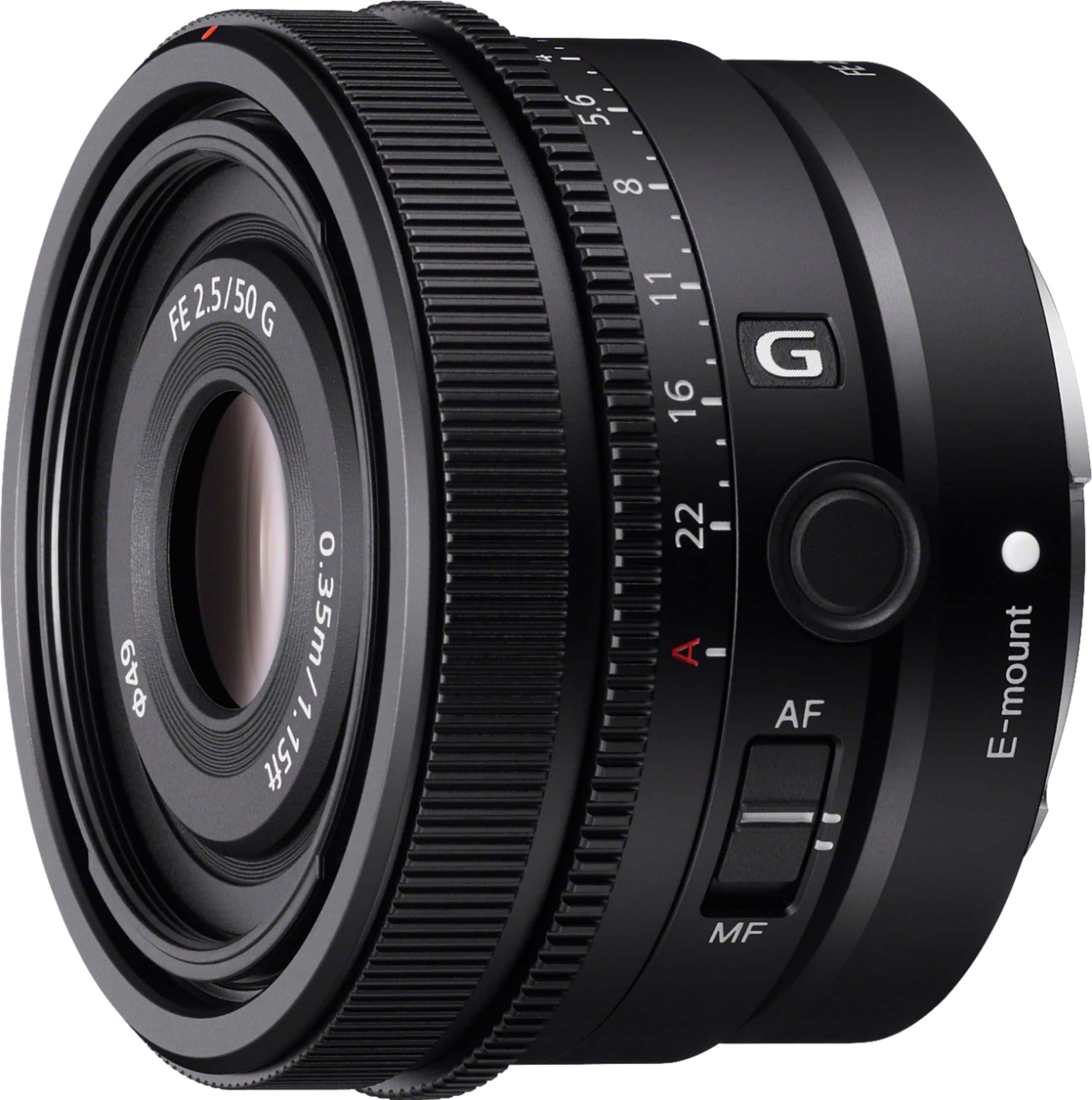 Lente G ultracompacta FE 50mm F2.5 G Full-frame para câmeras Sony Alpha E-mount - Preto-SEL50F25G