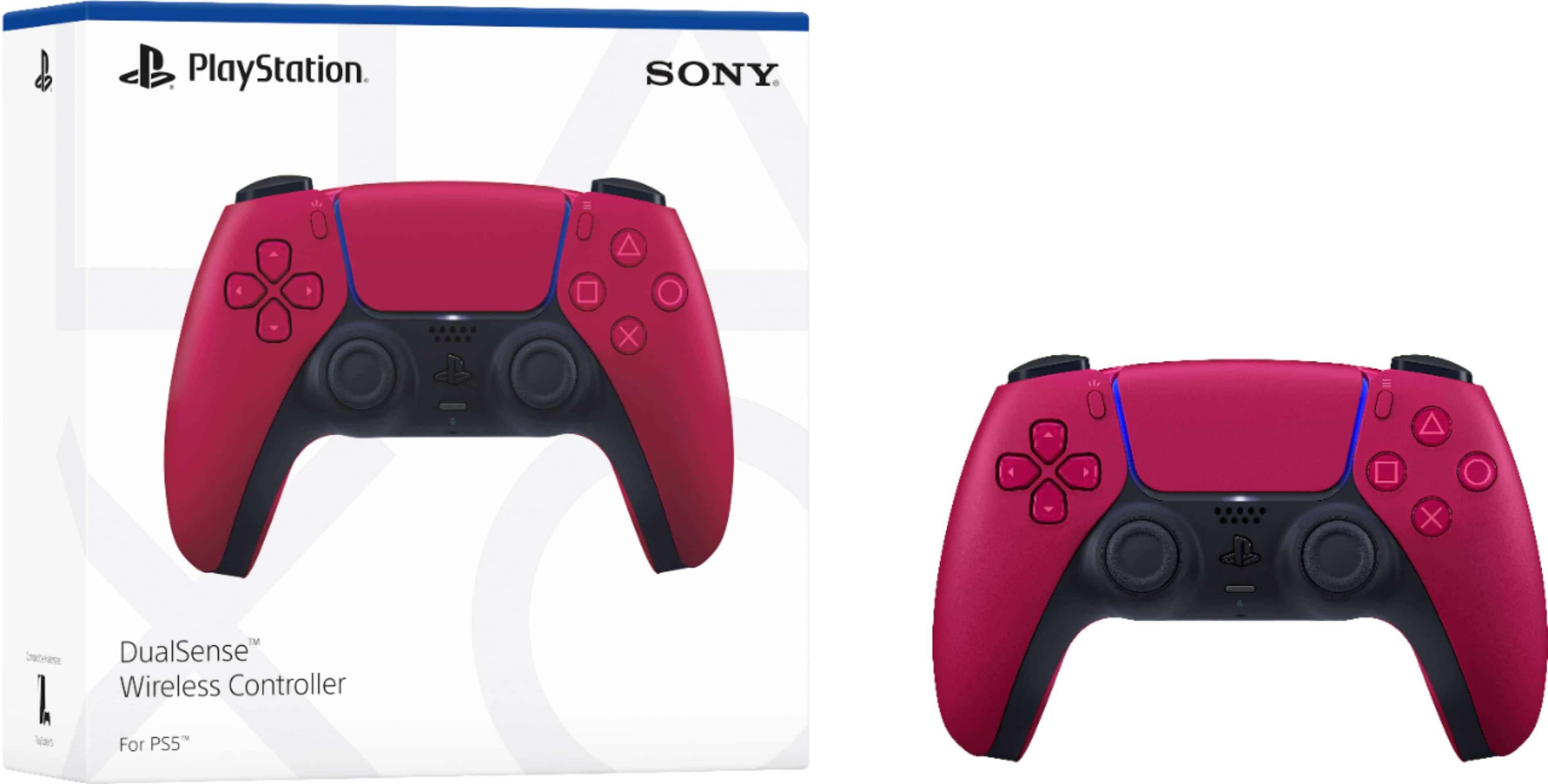 Sony - PlayStation 5 - Controle sem fio para para vídeo gameDualSense - Cosmic Red-1000039937/3006393