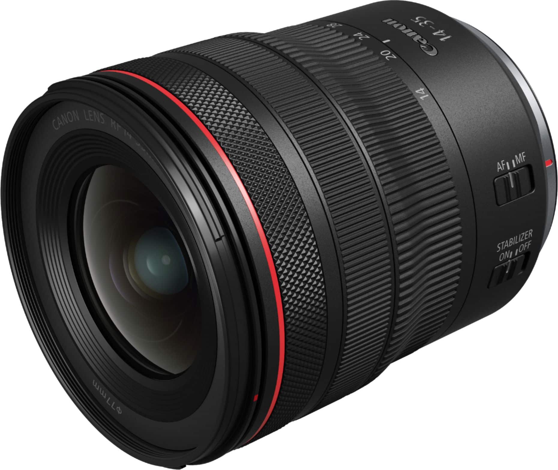 Canon - Lente zoom ultra grande angular RF14-35mm F4L IS USM para câmeras EOS série R - Preto-4857C002
