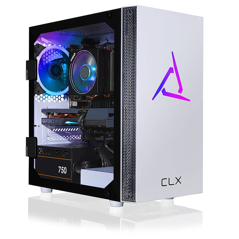CLX - SET Gaming Desktop - AMD Ryzen 9 5900X - 16GB de memória - NVIDIA GeForce RTX 3060 - 500GB NVMe M.2 SSD + 3TB HDD - Branco-TGMSETRTH1613WM