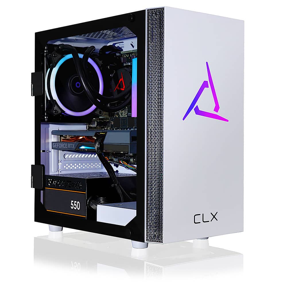 CLX - SET Gaming Desktop - Intel Core i7 10700F - 16GB de memória - NVIDIA GeForce RTX 3060 - 500GB NVMe M.2 SSD + 3TB HDD - Branco-TGMSETRTH1617WM