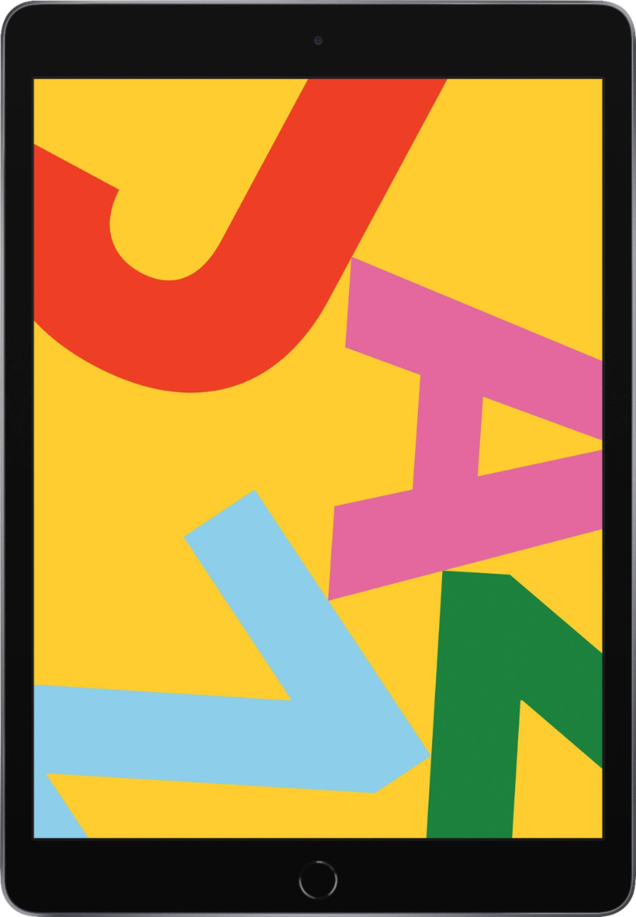 Apple - iPad recondicionado de 10,2 polegadas certificado pelo Geek Squad (7ª geração) com Wi-Fi - 32 GB - cinza espacial-TI-GSRF MW742LL/A