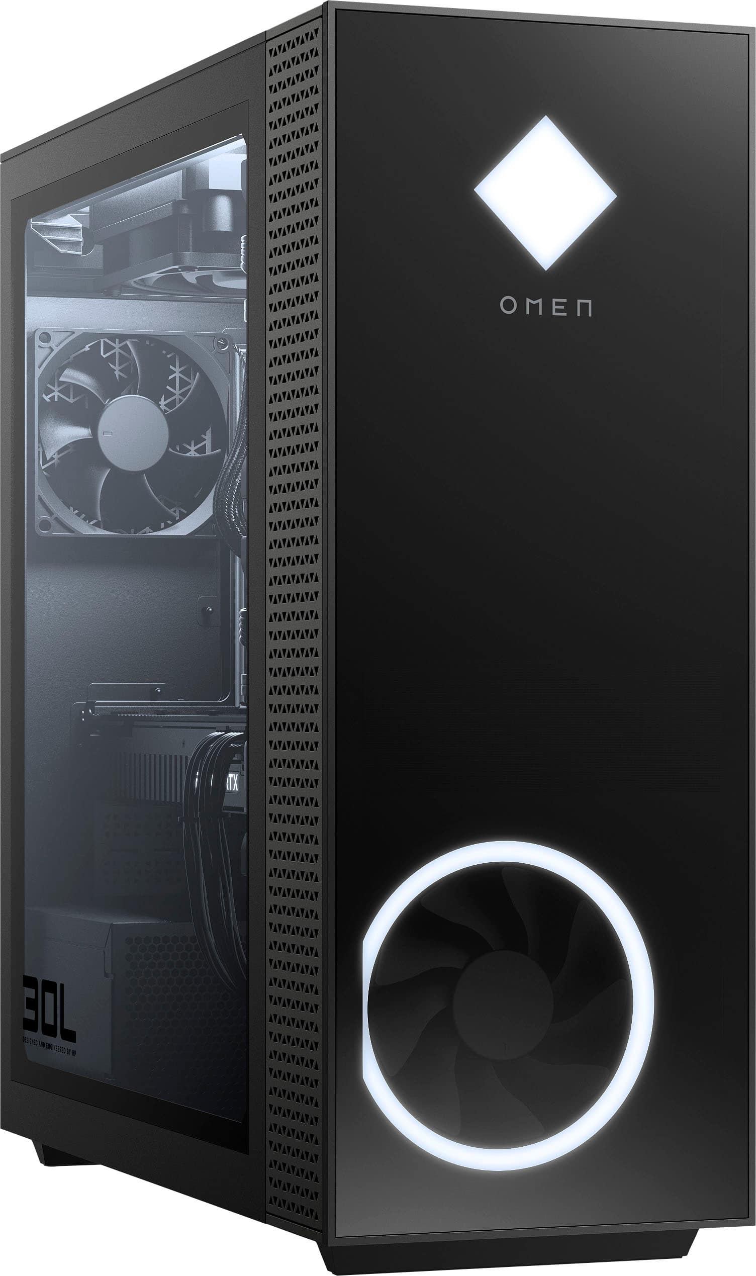 HP OMEN - Desktop para jogos - AMD Ryzen 7 5800X - 16GB de memória HyperX - NVIDIA GeForce RTX 3070 - SSD de 1TB - Jet Black-328S4AA#ABA