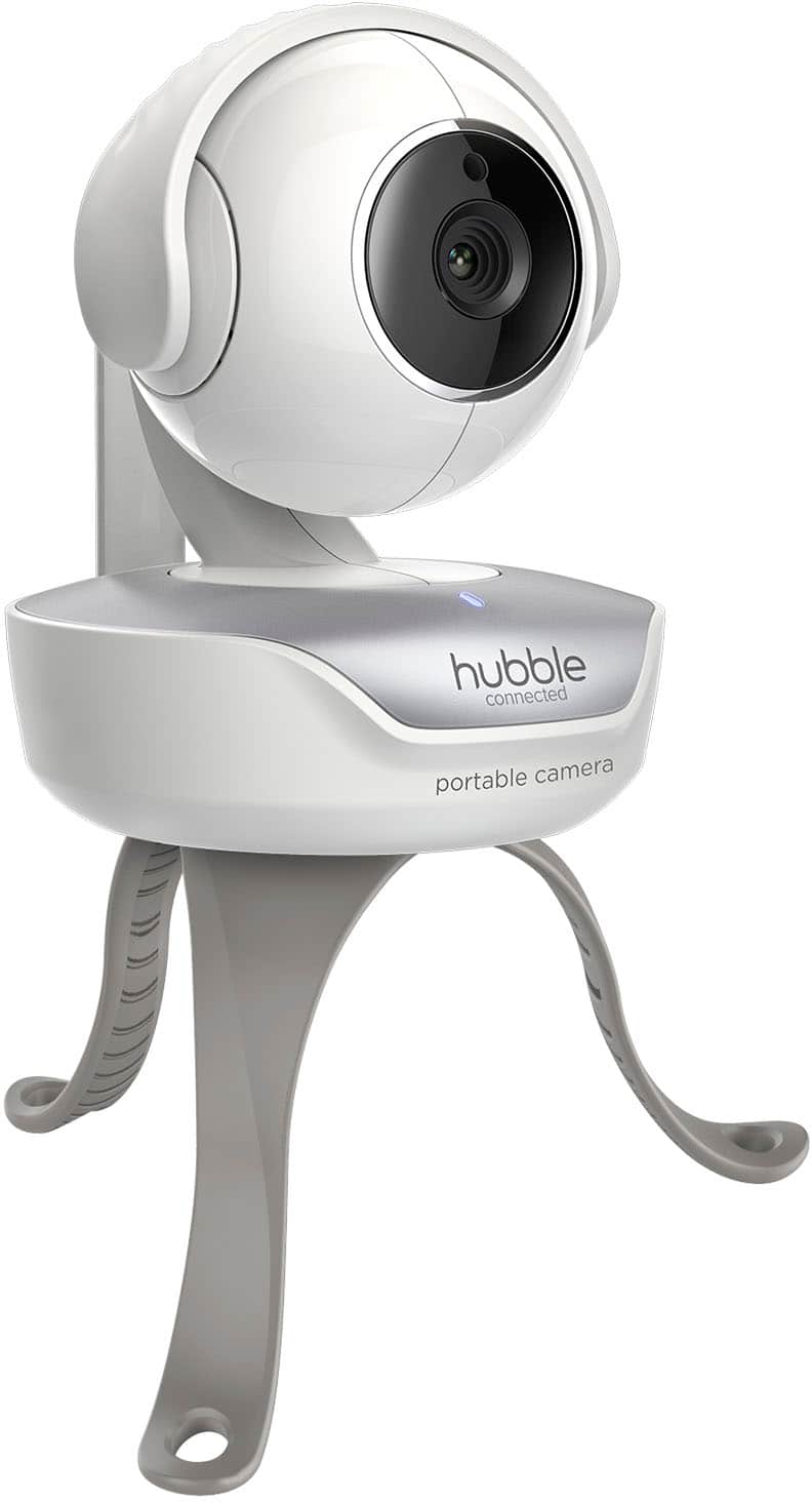 Hubble Connected - Nursery Pal Deluxe Monitor de bebê com vídeo Smart HD Wi-Fi de 5" - Branco-HCTNPDLX
