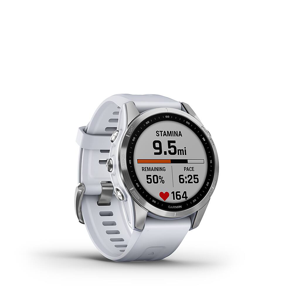Garmin - fēnix 7S GPS Smartwatch 42 mm Polímero reforçado com fibra - Prata-010-02539-02