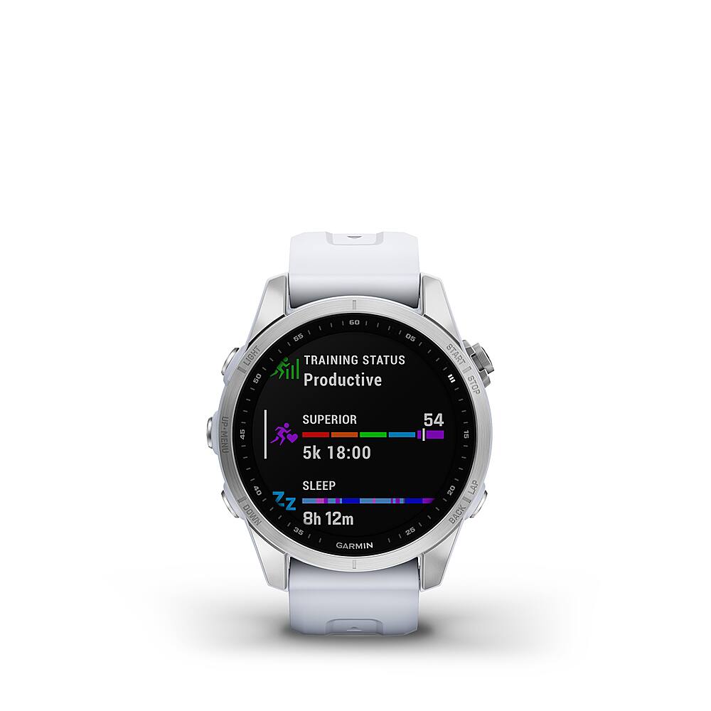 Garmin - fēnix 7S GPS Smartwatch 42 mm Polímero reforçado com fibra - Prata-010-02539-02