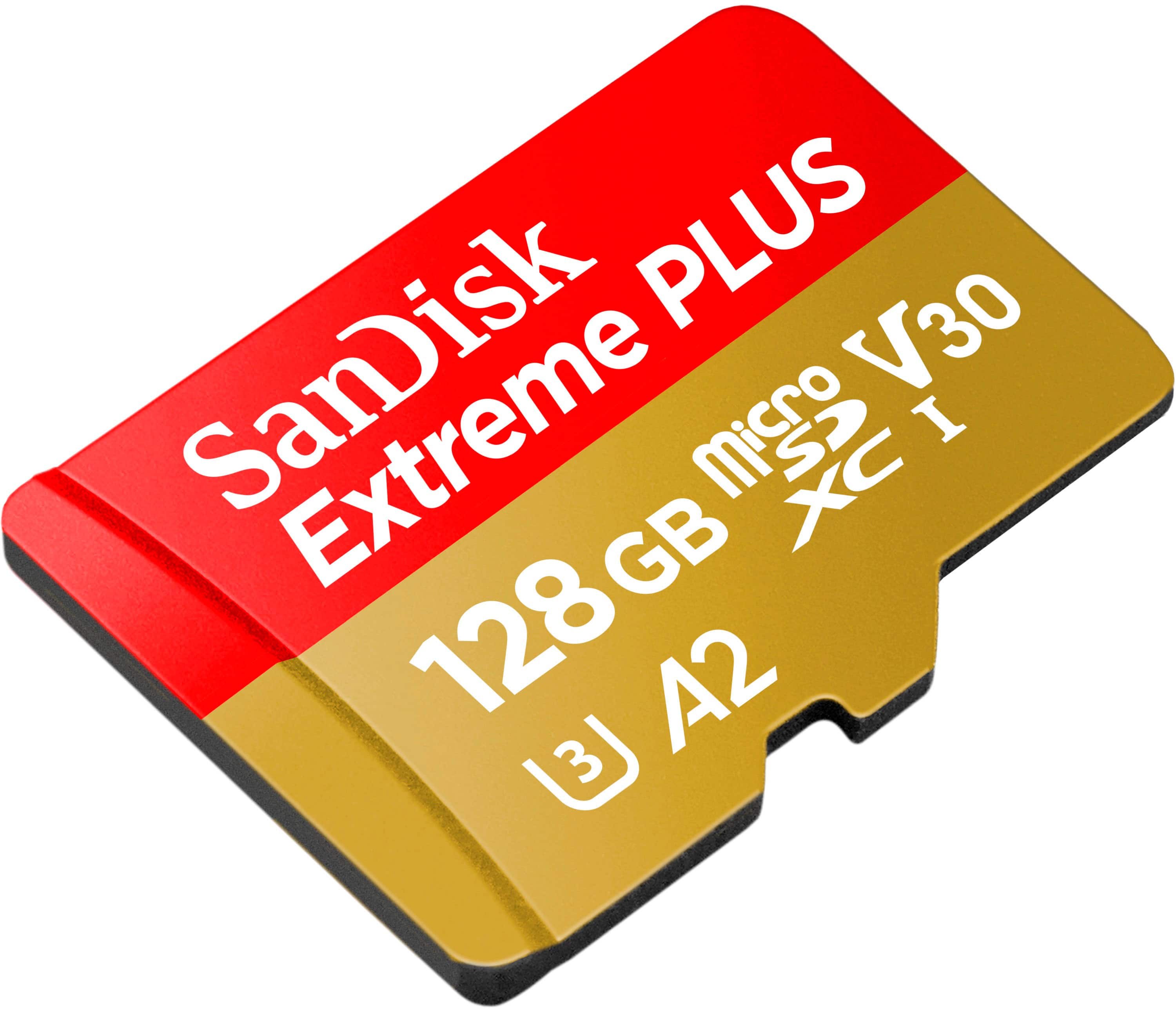 SanDisk - Cartão de memória Extreme PLUS 128GB MicroSDXC UHS-I-SDSQXBD-128G-AN6MA