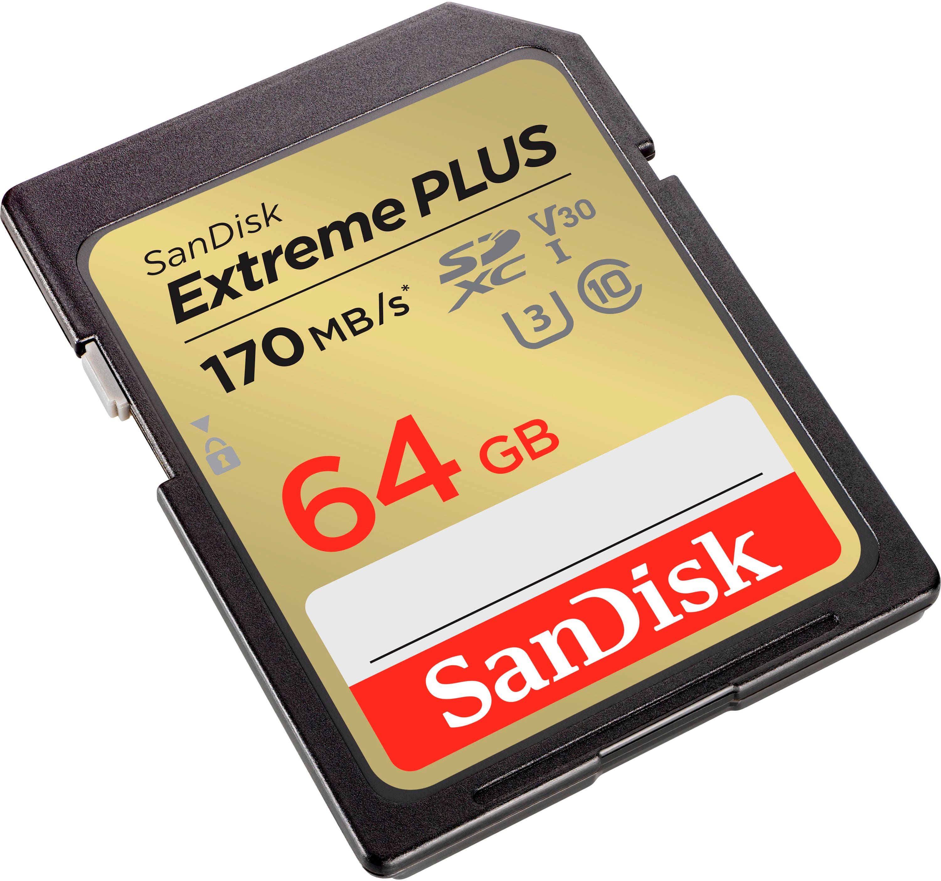 SanDisk - Cartão de memória Extreme PLUS 64GB SDXC UHS-I-SDSDXW2-064G-ANCIN
