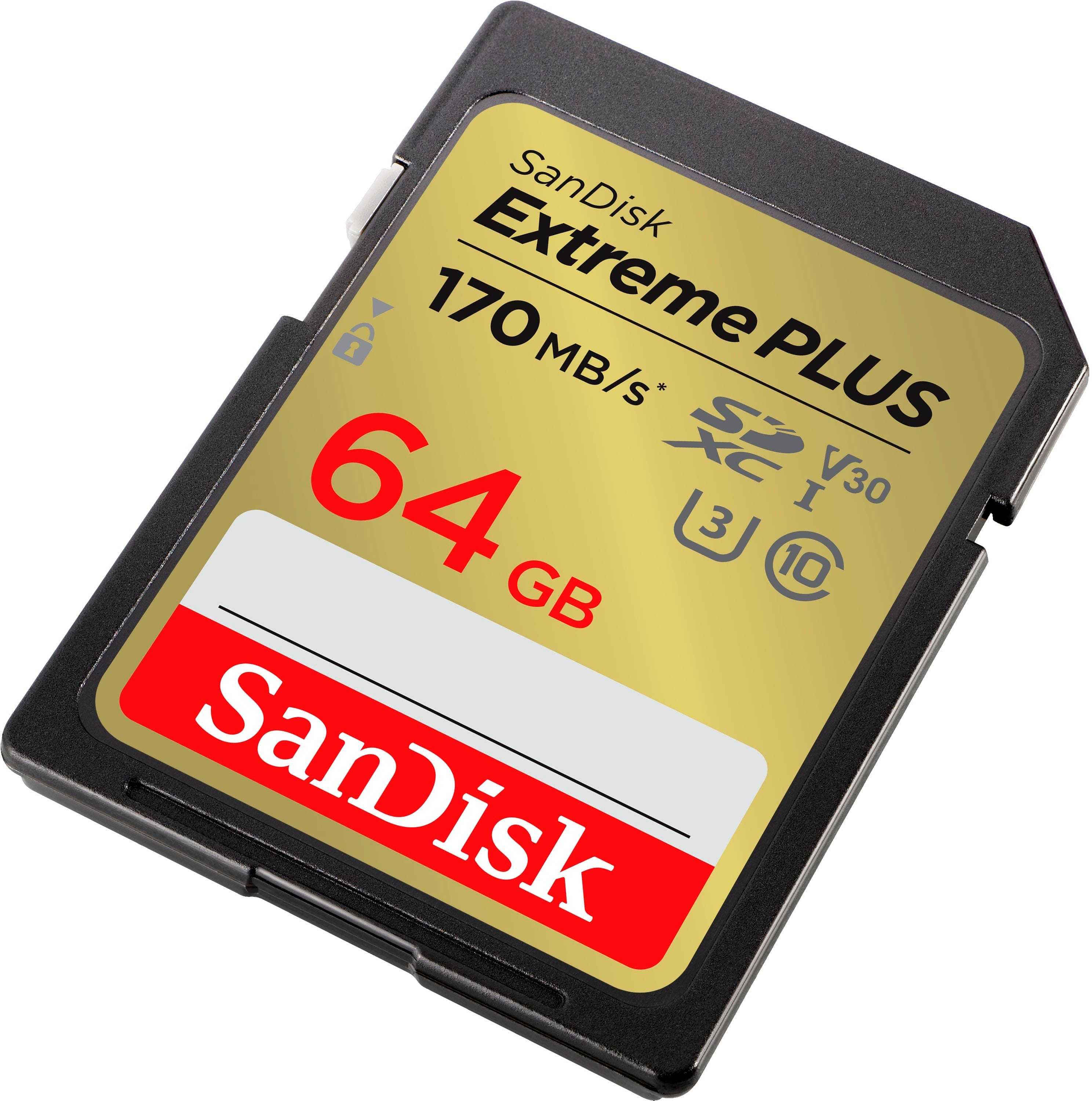 SanDisk - Cartão de memória Extreme PLUS 64GB SDXC UHS-I-SDSDXW2-064G-ANCIN