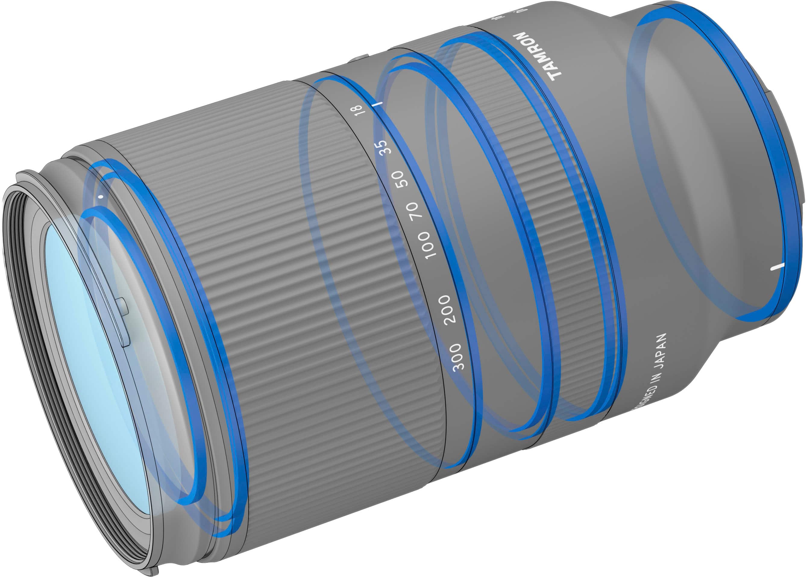 Tamron - Lente zoom multifuncional 18-300mm f/3.5-6.3 Di III-A VC VXD para câmeras Sony E-Mount-AFB061S700