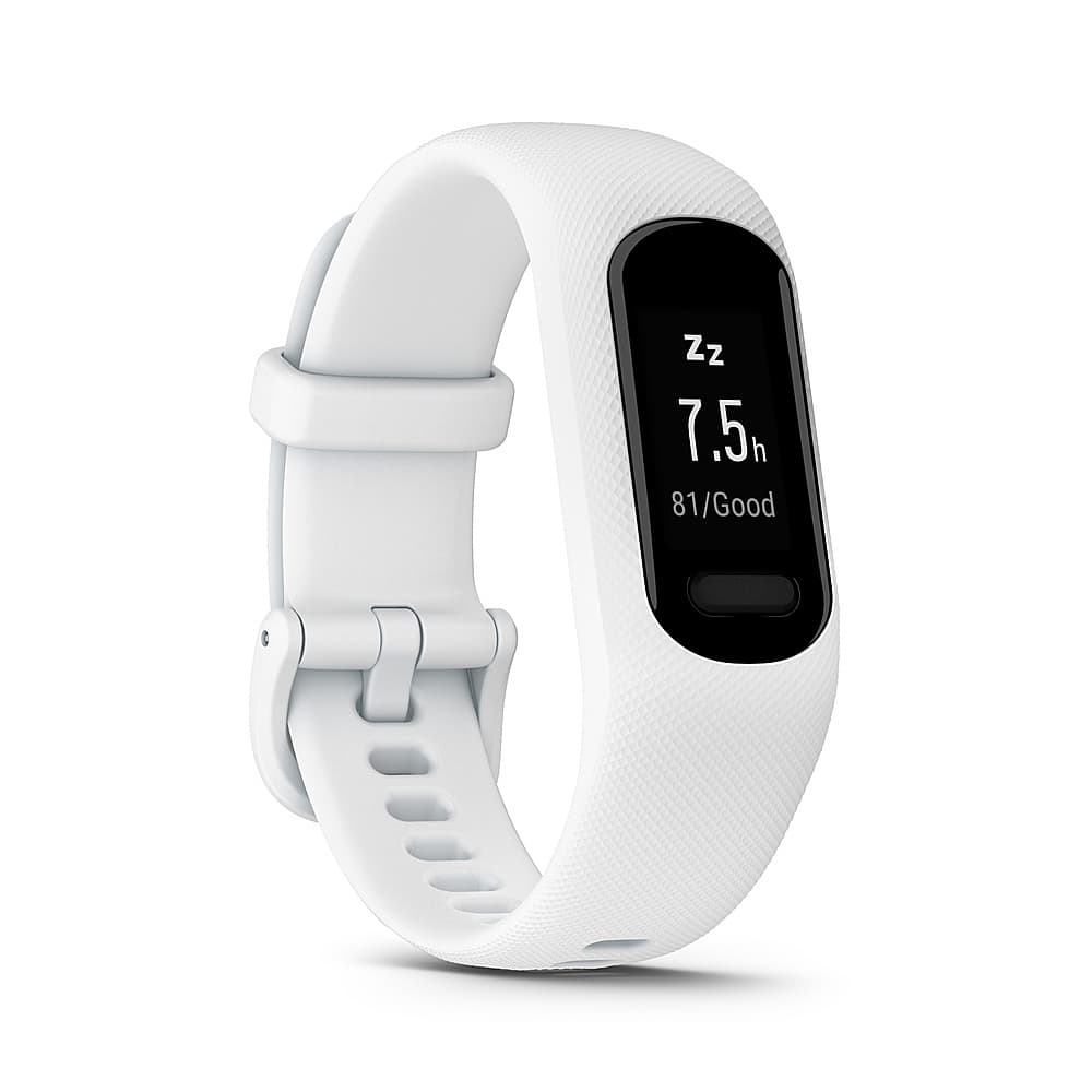 Garmin - vívosmart 5 Smart Fitness Tracker + frequência cardíaca pequena/média - branco-010-02645-01