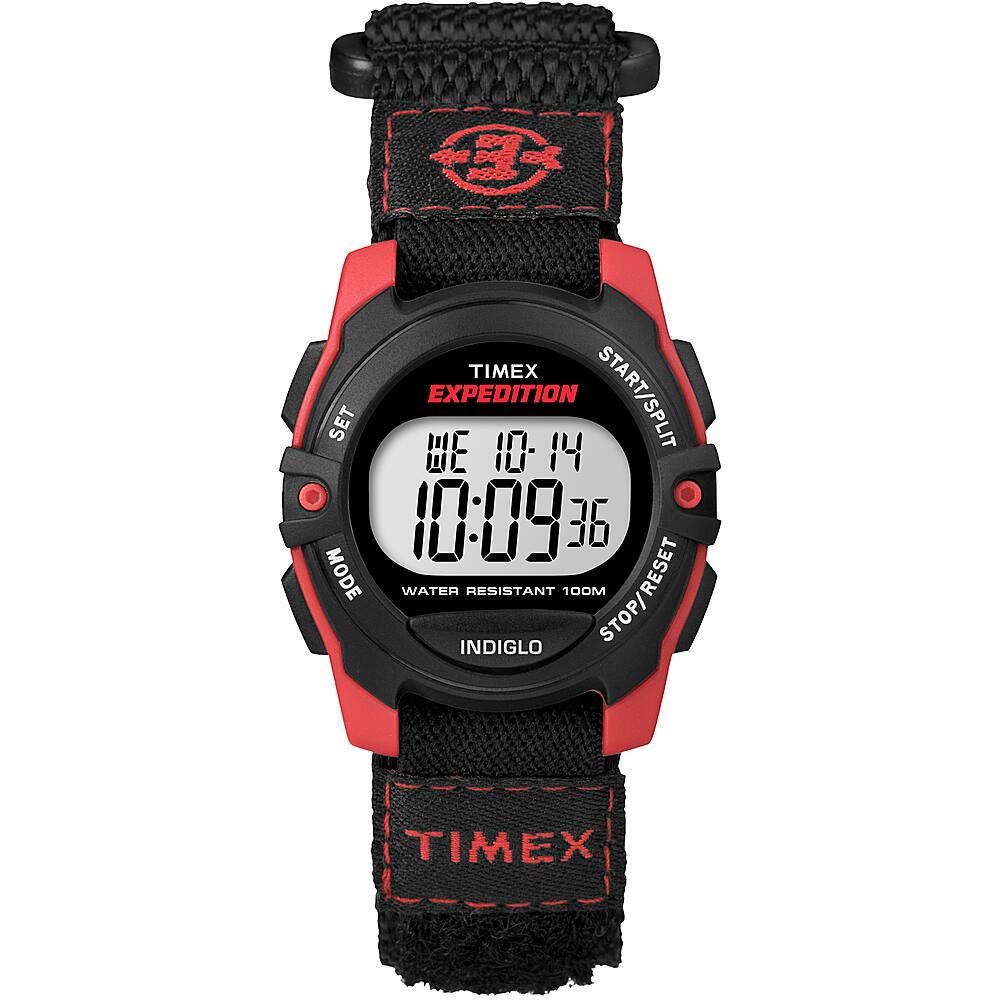 Timex - Relógio digital de expedição unissex CAT 33 mm - Preto/Vermelho-T499569J
