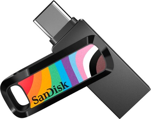 Pen Drive SanDisk - Unidade flash Ultra Dual Go Rainbow Pride Edition 128 GB USB tipo A/USB tipo C - Rainbow-SDDDC3-128G-GRNBW