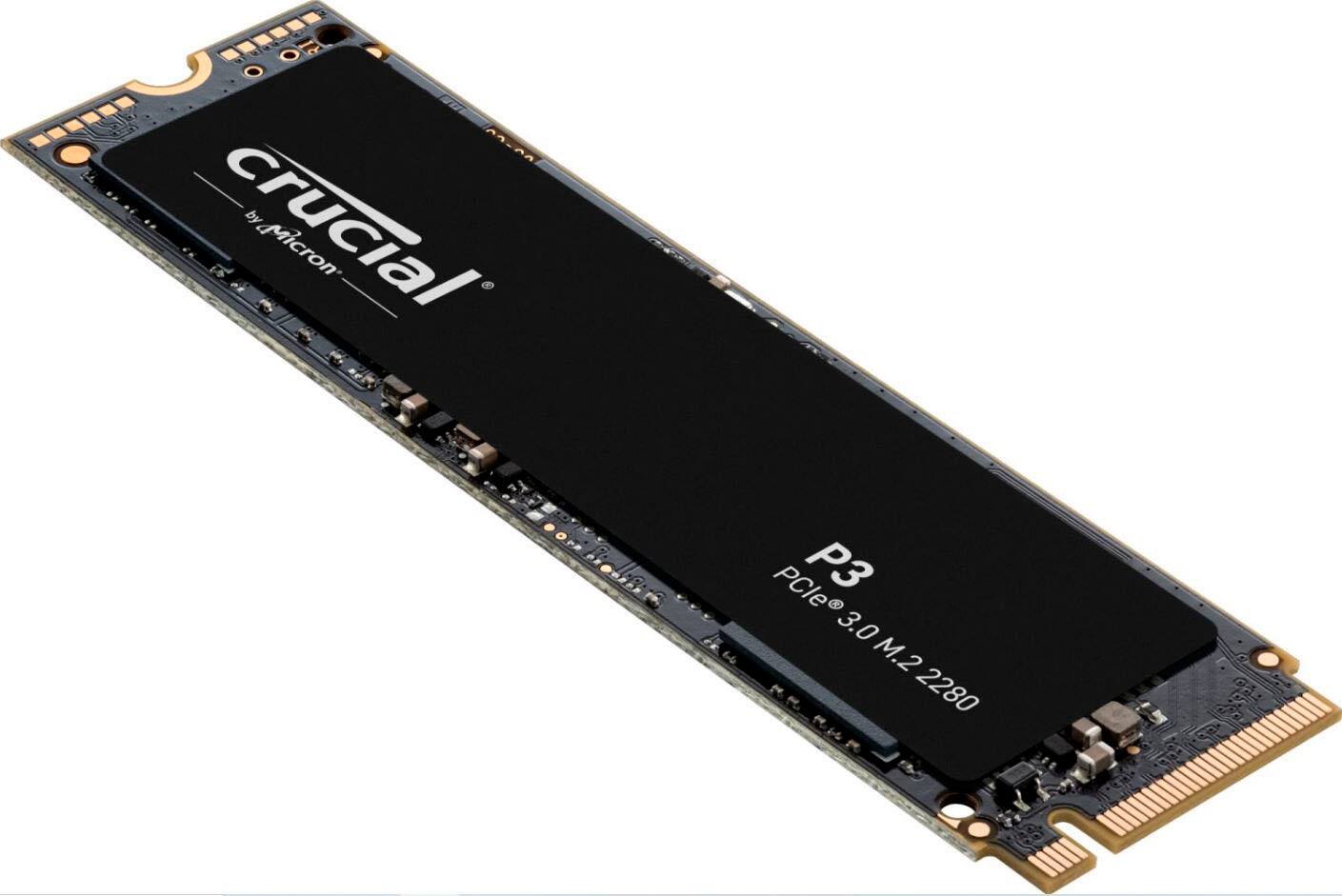 Crucial - SSD interno P3 500 GB PCIe Gen 3 x4 NVMe-CT500P3SSD8