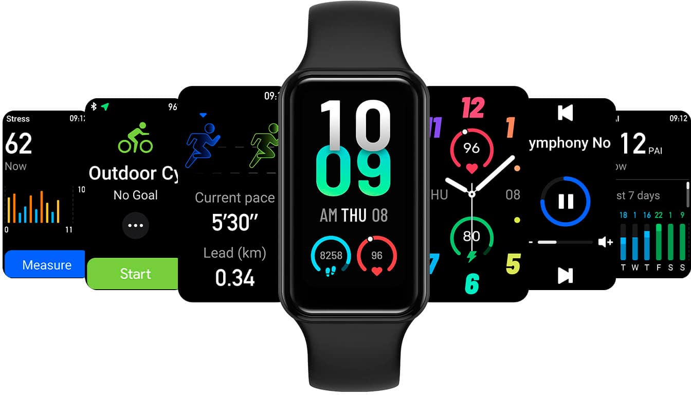 Amazfit - Rastreador de atividades e fitness Band 7 37,3 mm policarbonato - preto-B2177OV1N