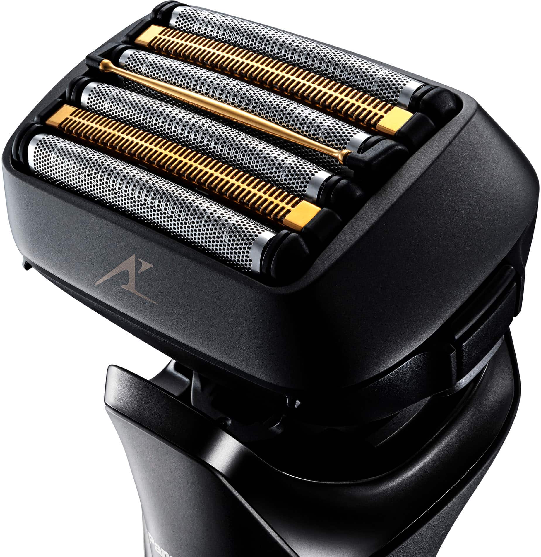Panasonic - Barbeador elétrico Arc6 de seis lâminas úmidas/secas com limpeza automática e estação de carregamento - Preto-ES-LS9A-K