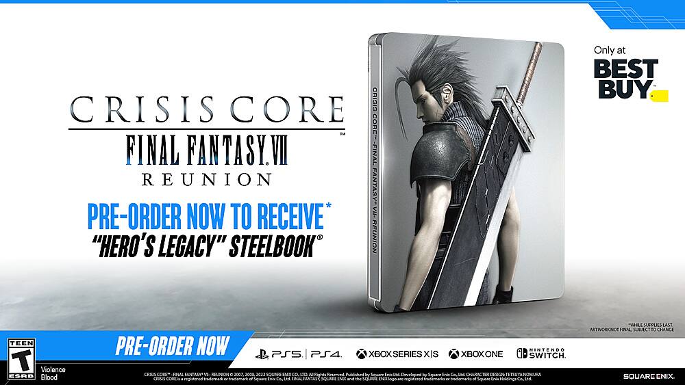 Jogo Crisis Core-Final Fantasy VII-Reunion Nintendo Switch