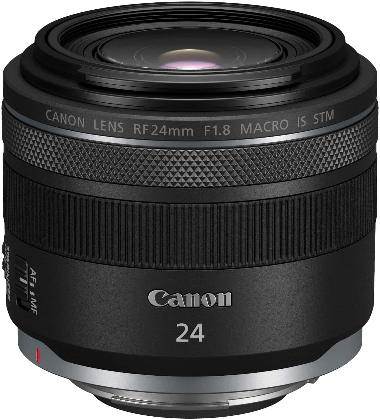 Canon - Lente principal grande angular RF 24mm F1.8 MACRO IS STM para câmeras EOS série R - Preto-5668C002