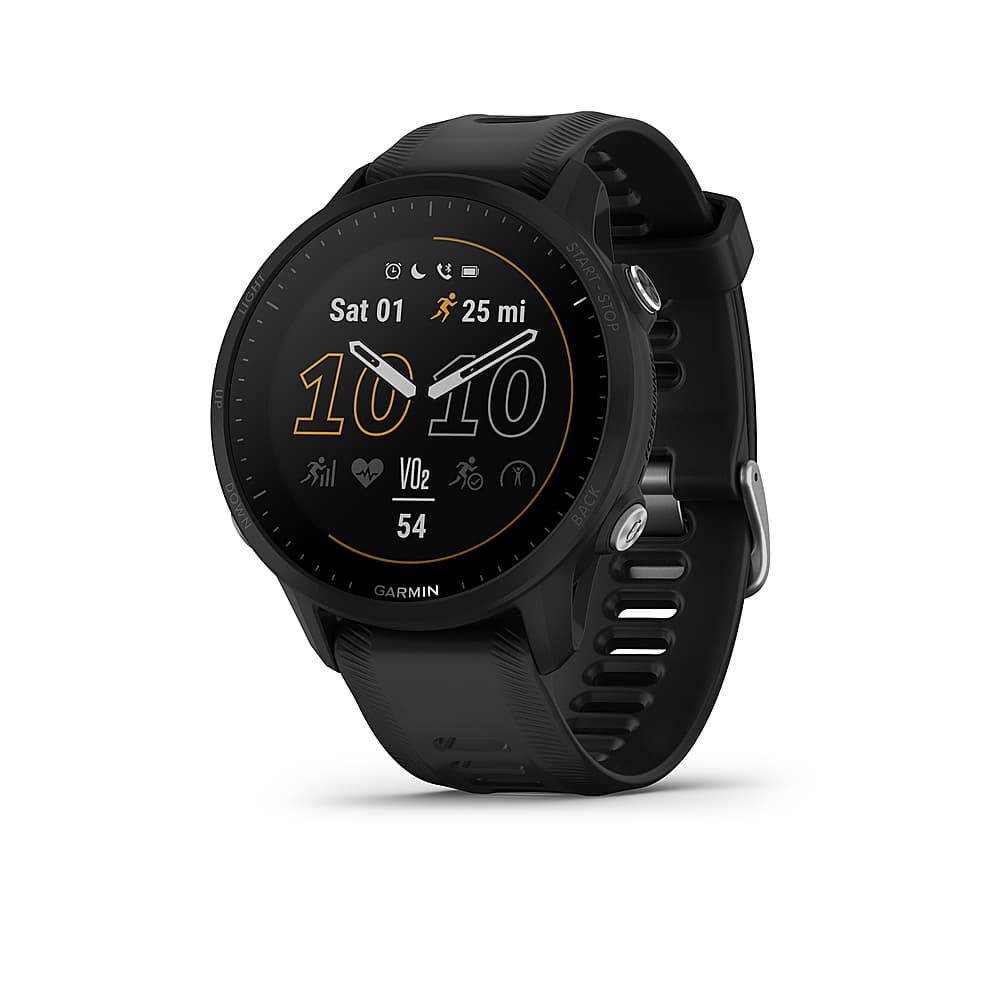 Garmin - Forerunner 955 GPS Smartwatch 47 mm Polímero reforçado com fibra - Preto-010-02638-10