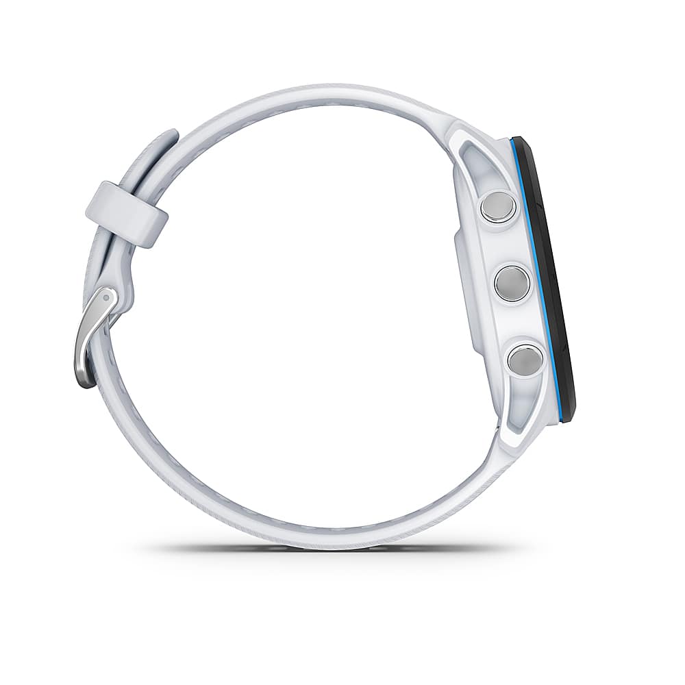 Garmin - Forerunner 255 Music GPS Smartwatch 46 mm Polímero reforçado com fibra - Whitestone-010-02641-21