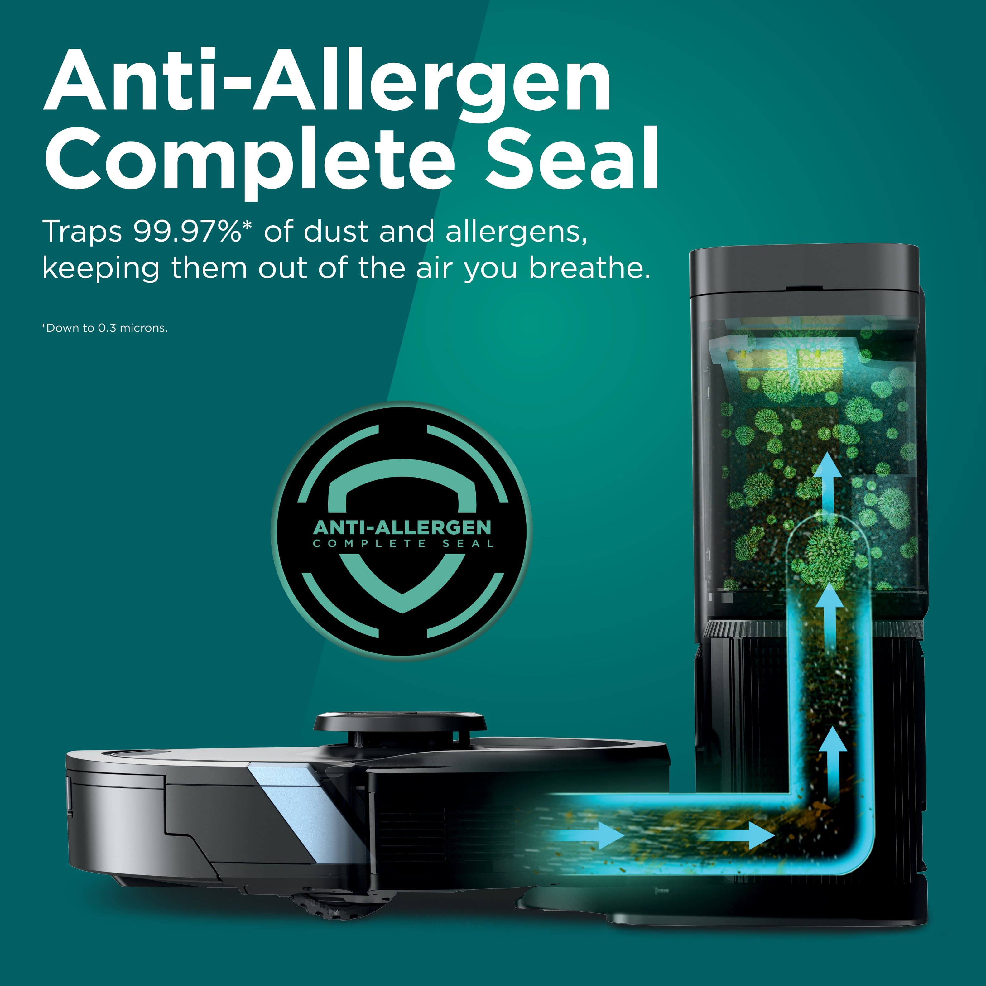 Shark - Matrix Plus 2 em 1 robô aspirador e esfregão,Matrix Clean, WiFi - Black-RV2610WA