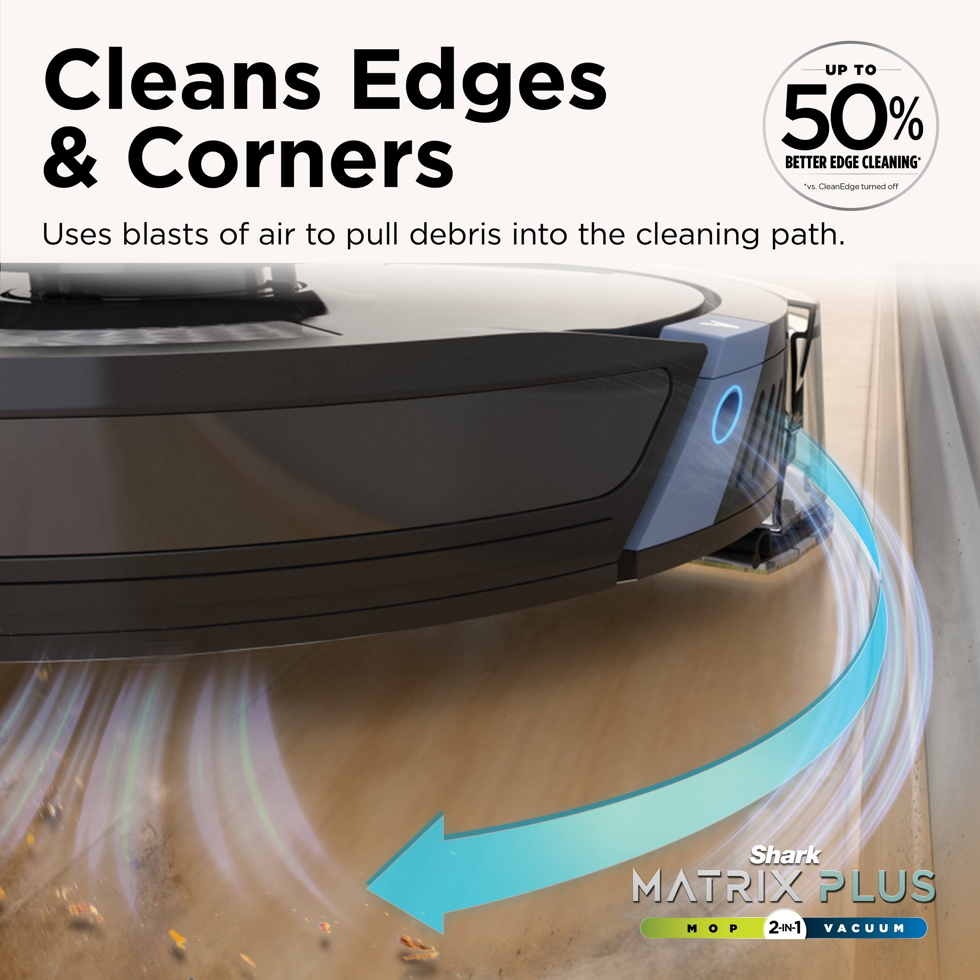 Shark - Matrix Plus 2 em 1 robô aspirador e esfregão,Matrix Clean, WiFi - Black-RV2610WA