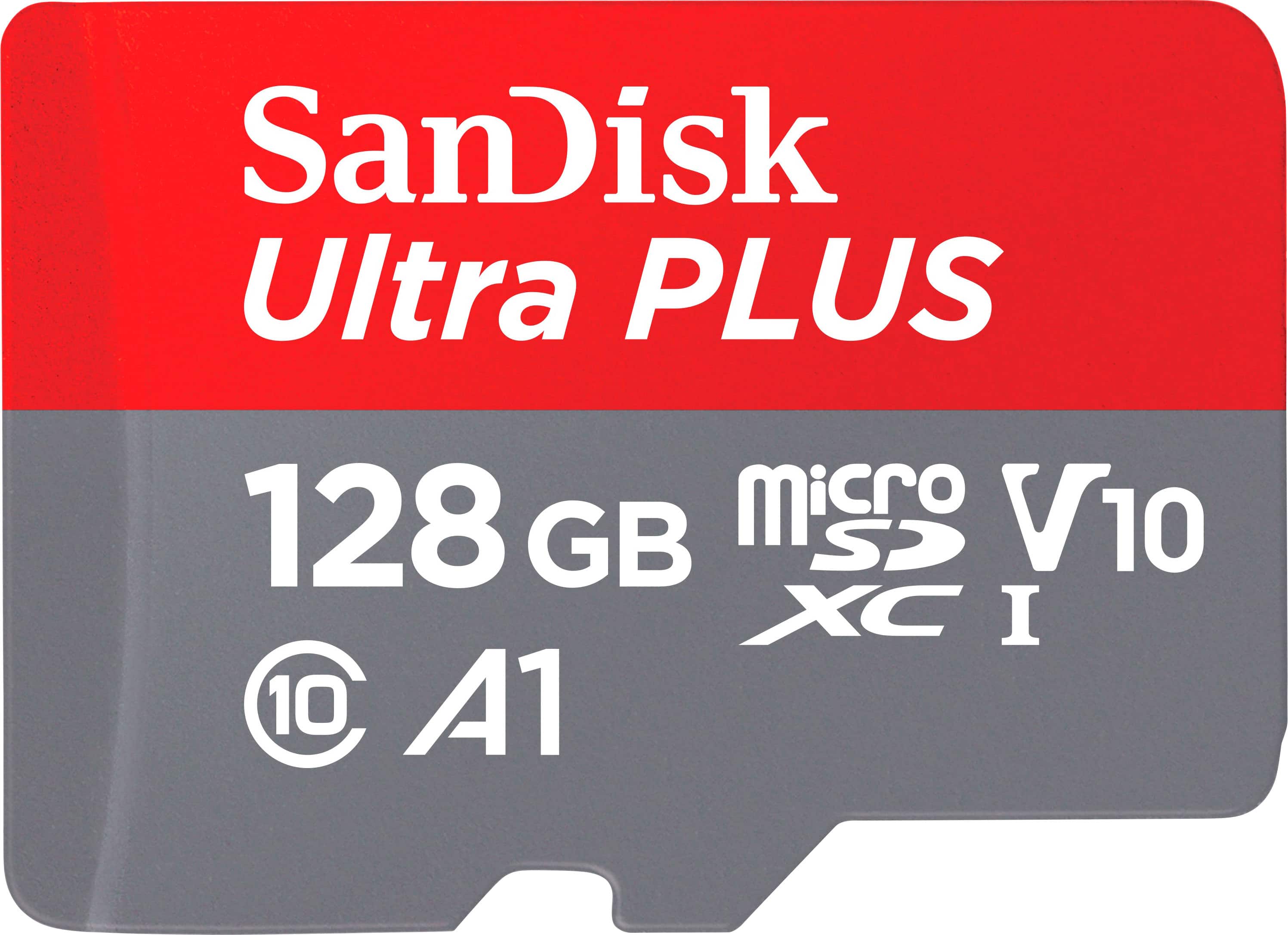 SanDisk - Cartão de memória microSDXC UHS-I Ultra PLUS 128GB-SDSQUBC-128G-AN6IA