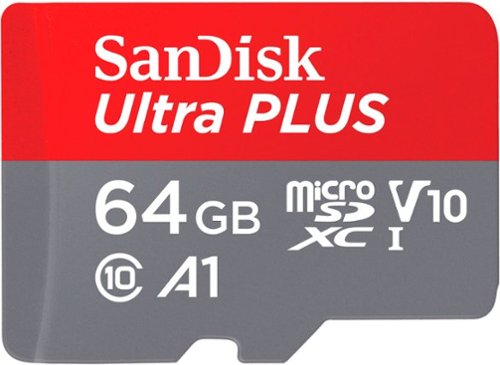 SanDisk - Cartão de memória microSDXC UHS-I Ultra PLUS 64GB-SDSQUBC-064G-AN6IA