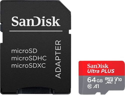 SanDisk - Cartão de memória microSDXC UHS-I Ultra PLUS 64GB-SDSQUBC-064G-AN6IA