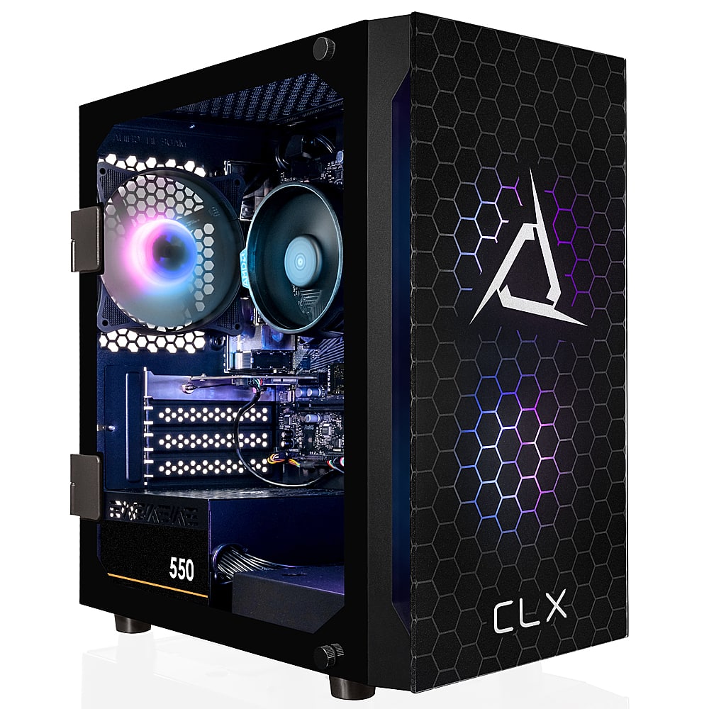 CLX - SET Gaming Desktop - AMD Ryzen 5 5600G - 8GB de memória - Radeon Graphics Shared - SSD M.2 NVMe de 500GB - Preto-TGMSETRXM2500BM