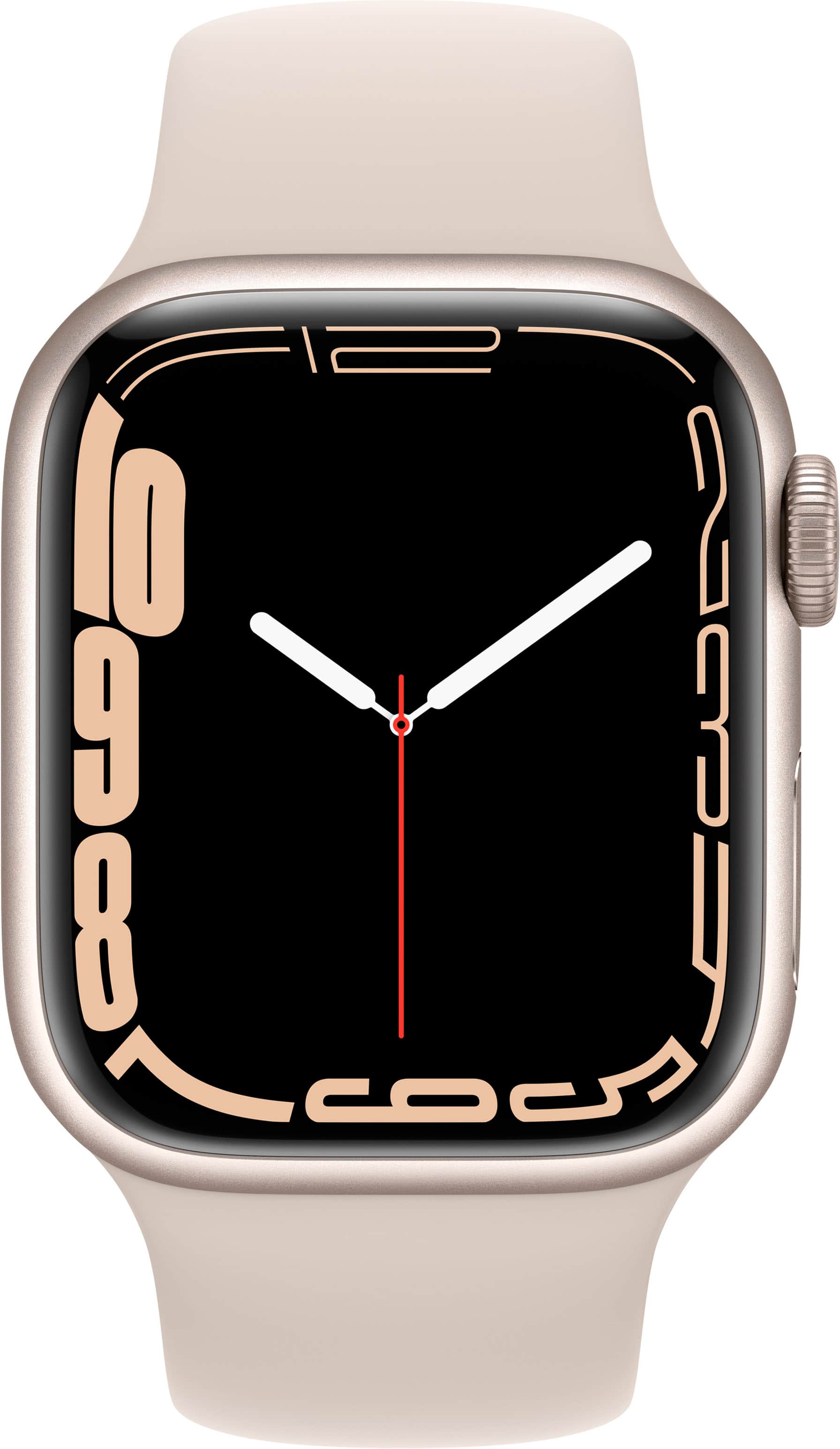 Apple Watch Series 7 (GPS) recondicionado , caixa de alumínio Starlight de 41 mm com pulseira esportiva Starlight - Starlight-TI-GSRF MKMY3LL/A