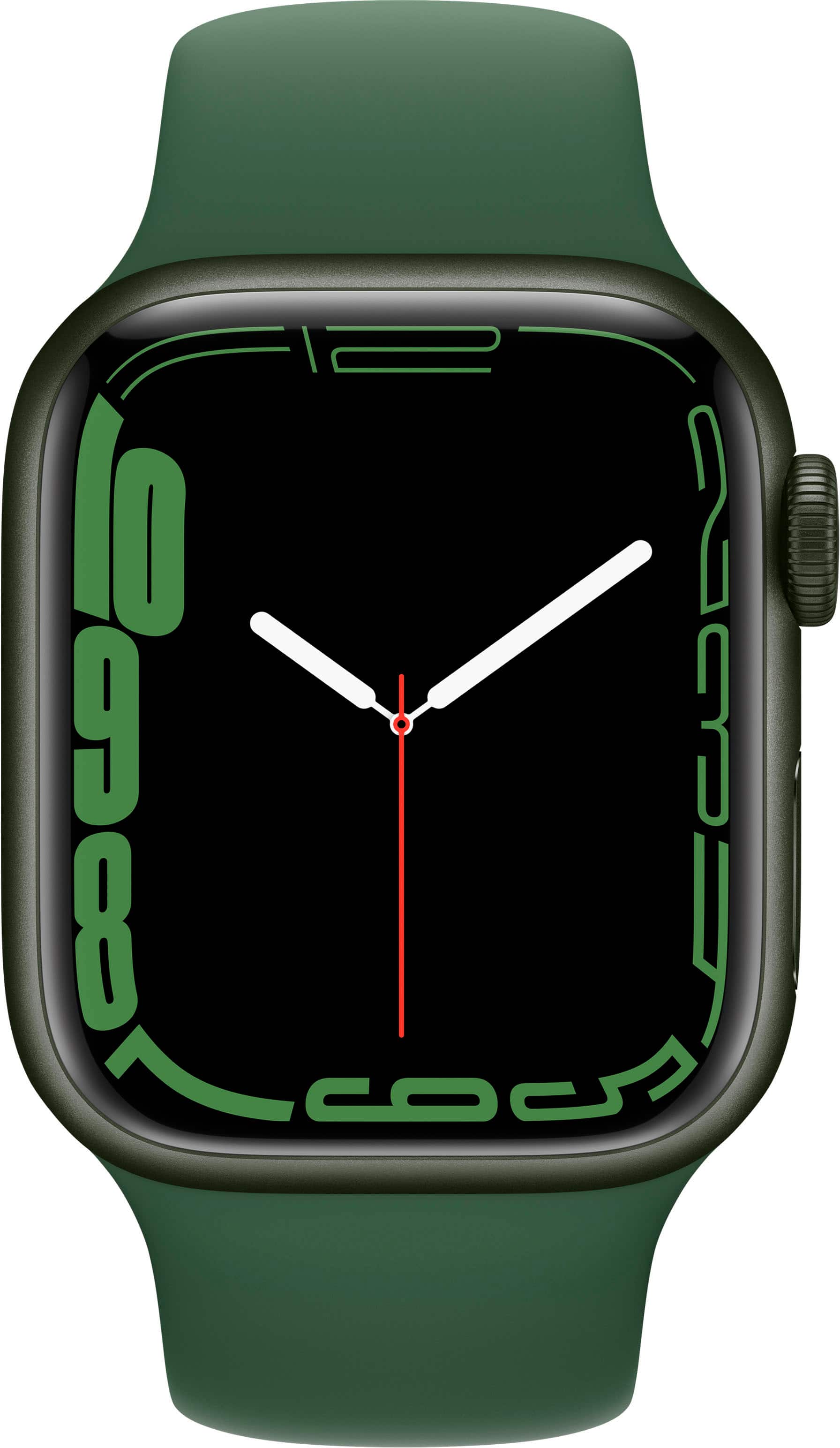 Apple Watch Series 7 (GPS) recondicionado , caixa de alumínio verde de 41 mm com pulseira esportiva Clover - Verde-TI-GSRF MKN03LL/A