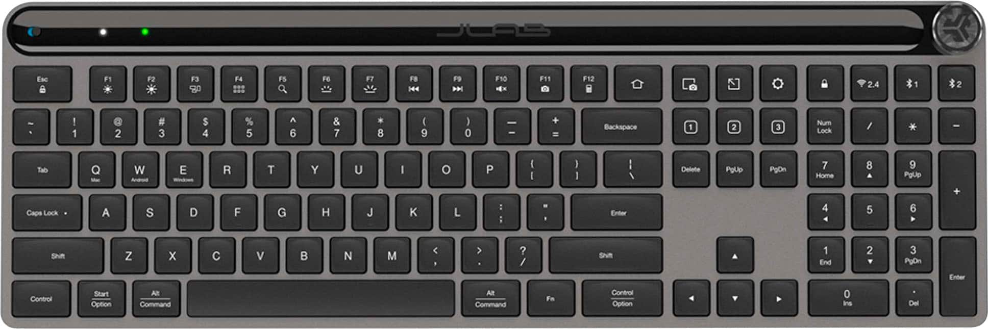 JLab - Teclado sem fio Epic - Preto-KEPICKEYRBLK4