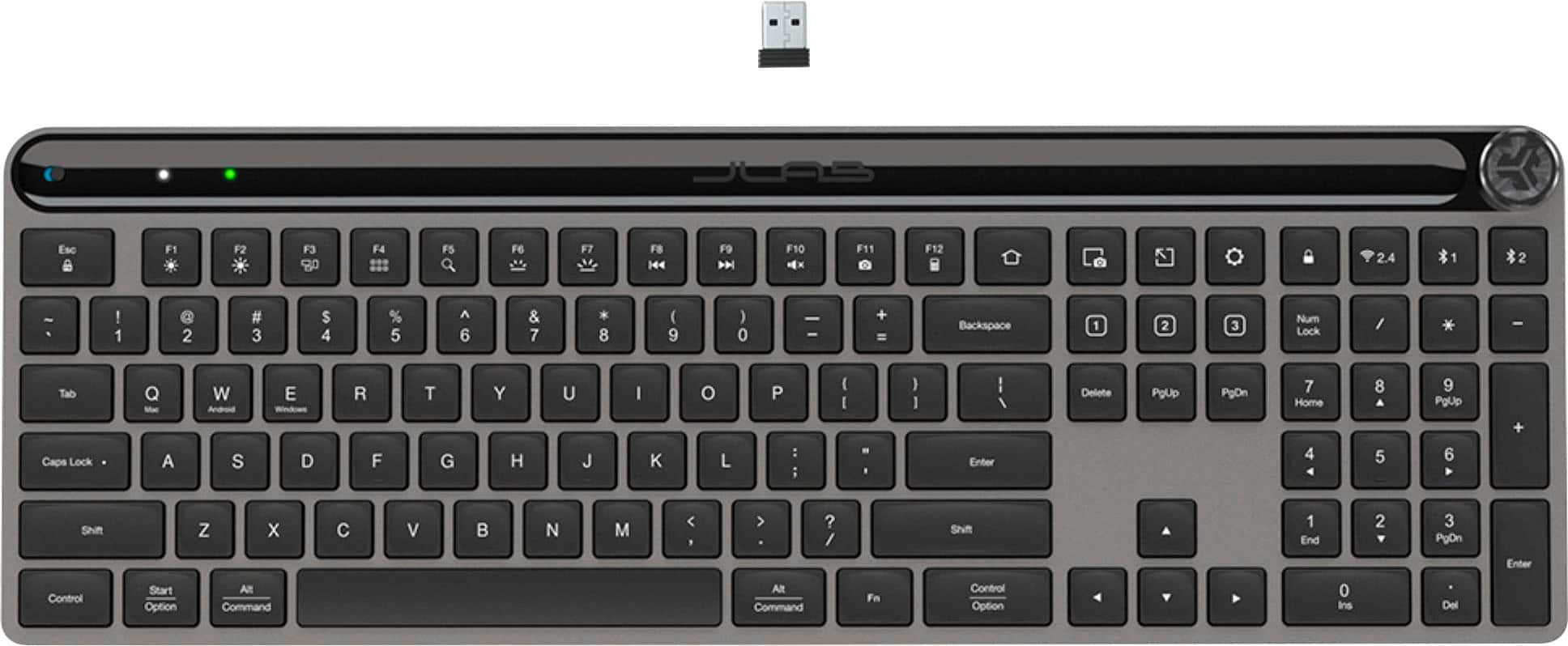 JLab - Teclado sem fio Epic - Preto-KEPICKEYRBLK4