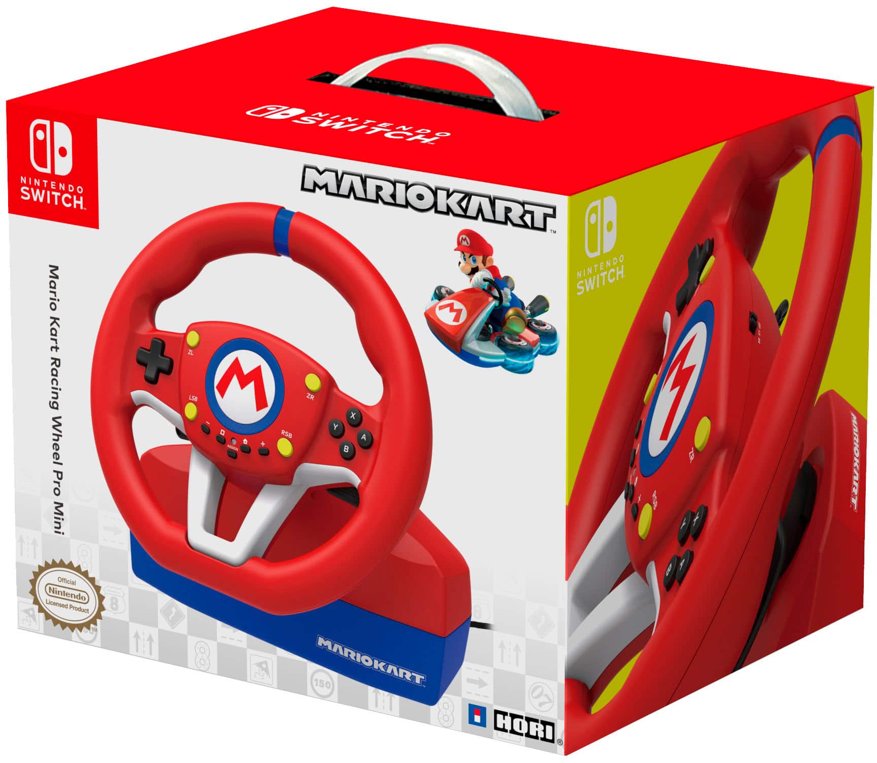 Hori - Mario Kart Volante Pro Mini para Nintendo Switch - Vermelho-NSW-204U
