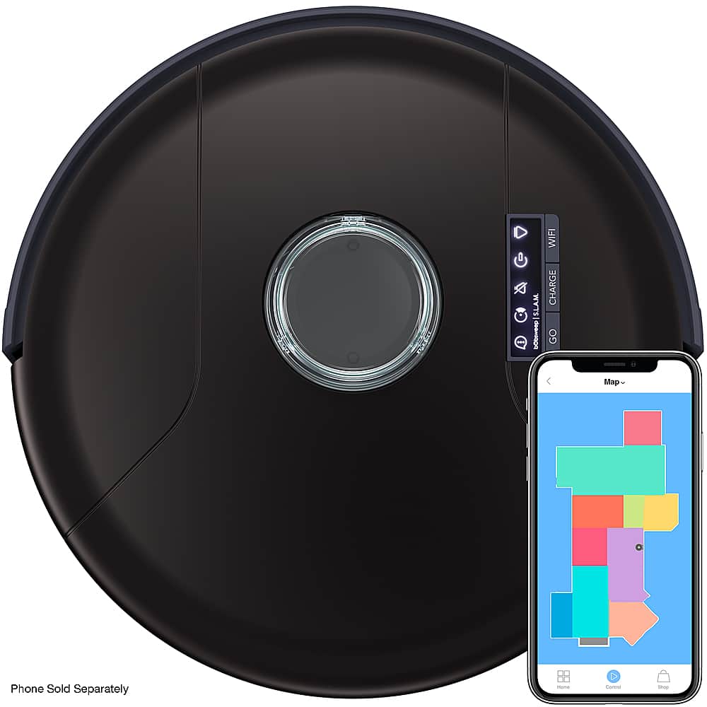 bObsweep - Aspirador de pó robô conectado por Wi-Fi PetHair SLAM - Midnight-SLP231122