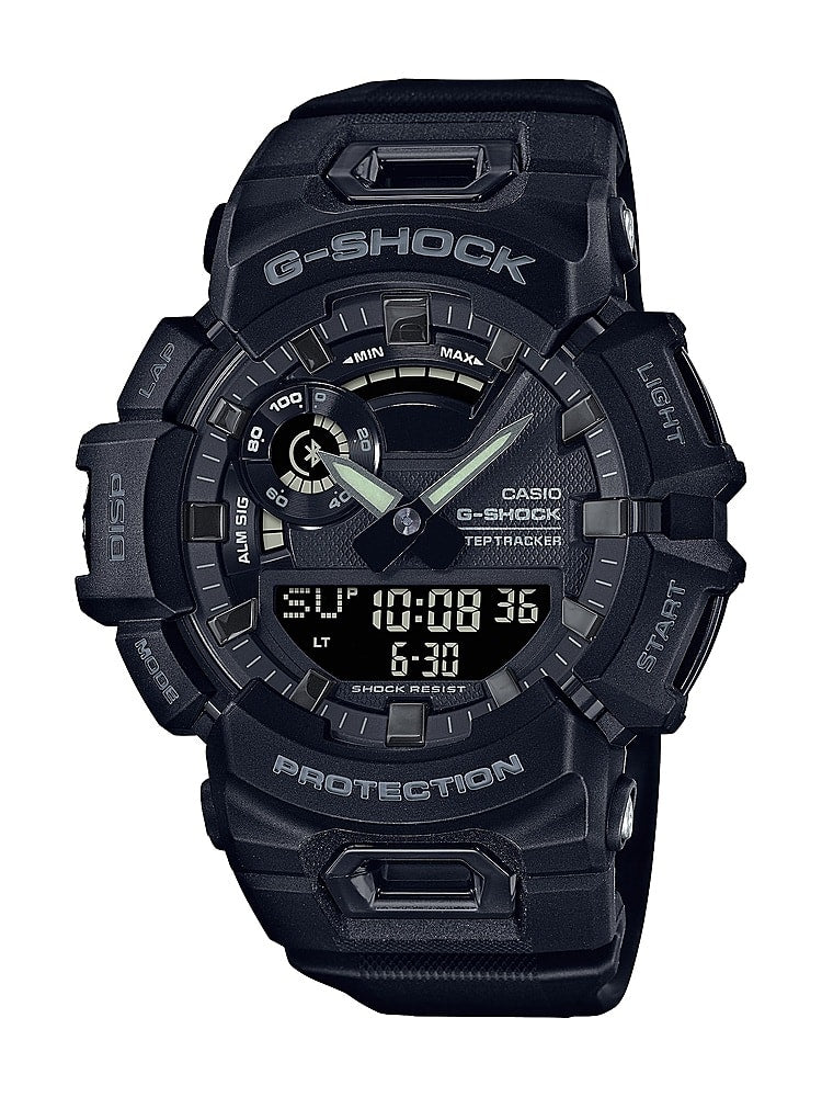 Casio - Rastreador de passos analógico-digital G-Shock masculino com relógio Bluetooth Mobile Link 49 mm - Preto-GBA900-1A