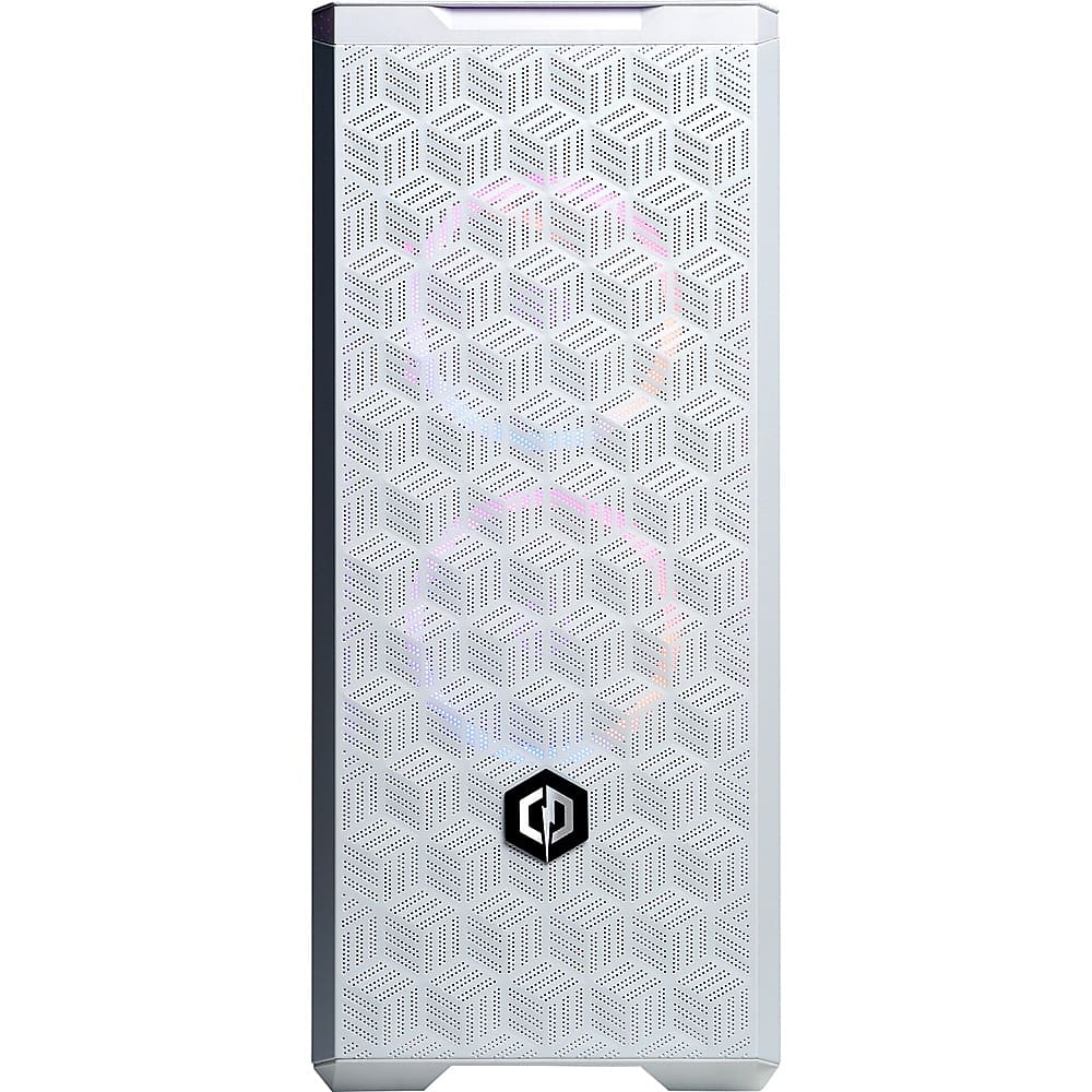 CyberPowerPC - Gamer Master Gaming Desktop - AMD Ryzen 7 7700X - 16GB de memória - NVIDIA GeForce RTX 4070 Ti - SSD de 1TB - Branco-GMA9300CPG