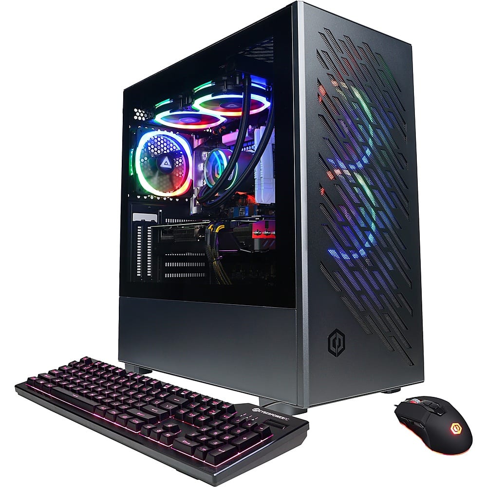 CyberPowerPC - Gamer Supreme Gaming Desktop - AMD Ryzen 9 7900X - 16GB de memória - AMD Radeon RX 7900 XTX - SSD de 2TB - Preto-SLC10900CPG