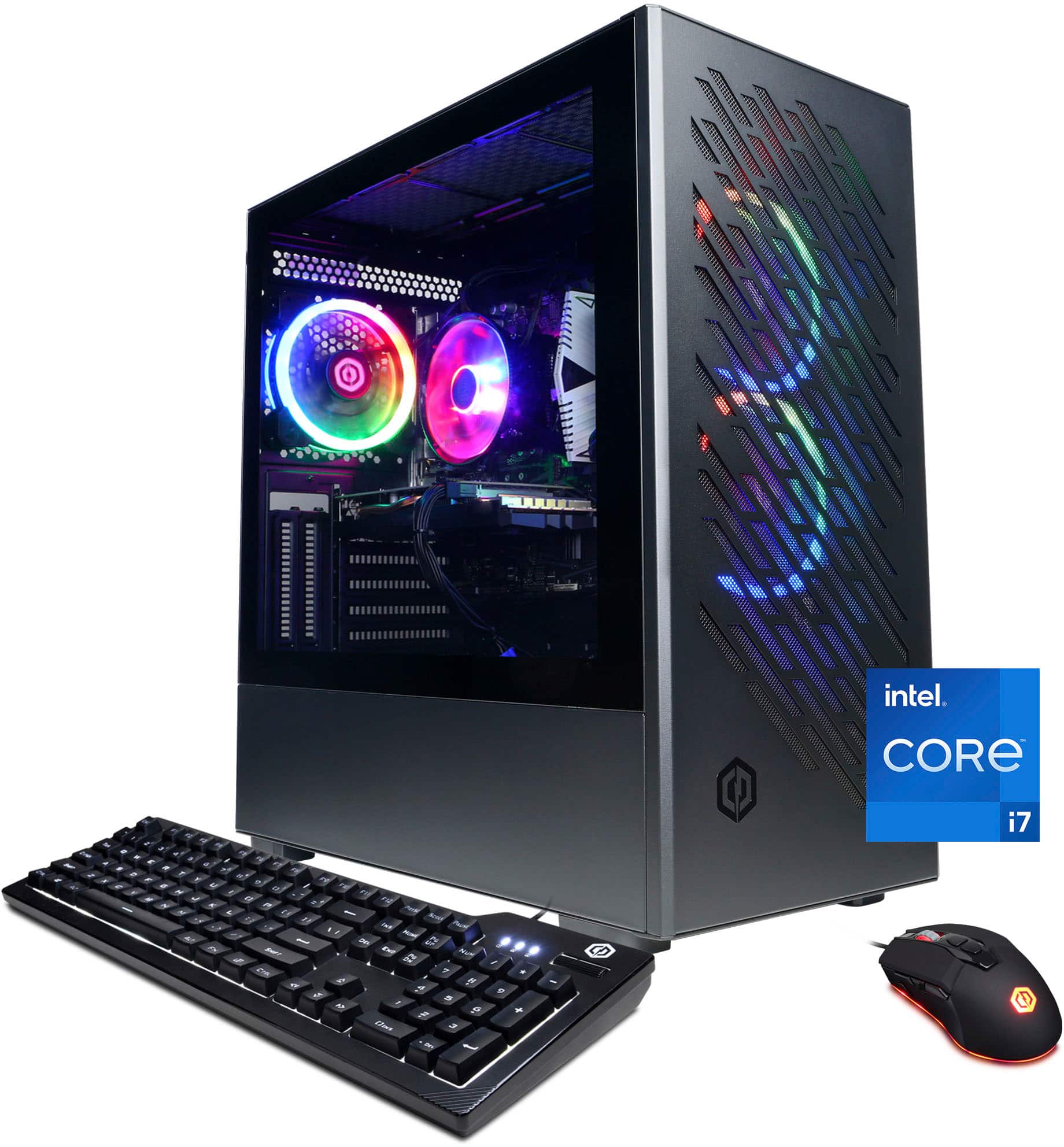 CyberPowerPC - Desktop Gamer Xtreme Gaming - Intel Core i7-13700F - 16GB de memória - NVIDIA GeForce RTX 3060 Ti - SSD de 1TB - Preto-GXI3400BSTV11