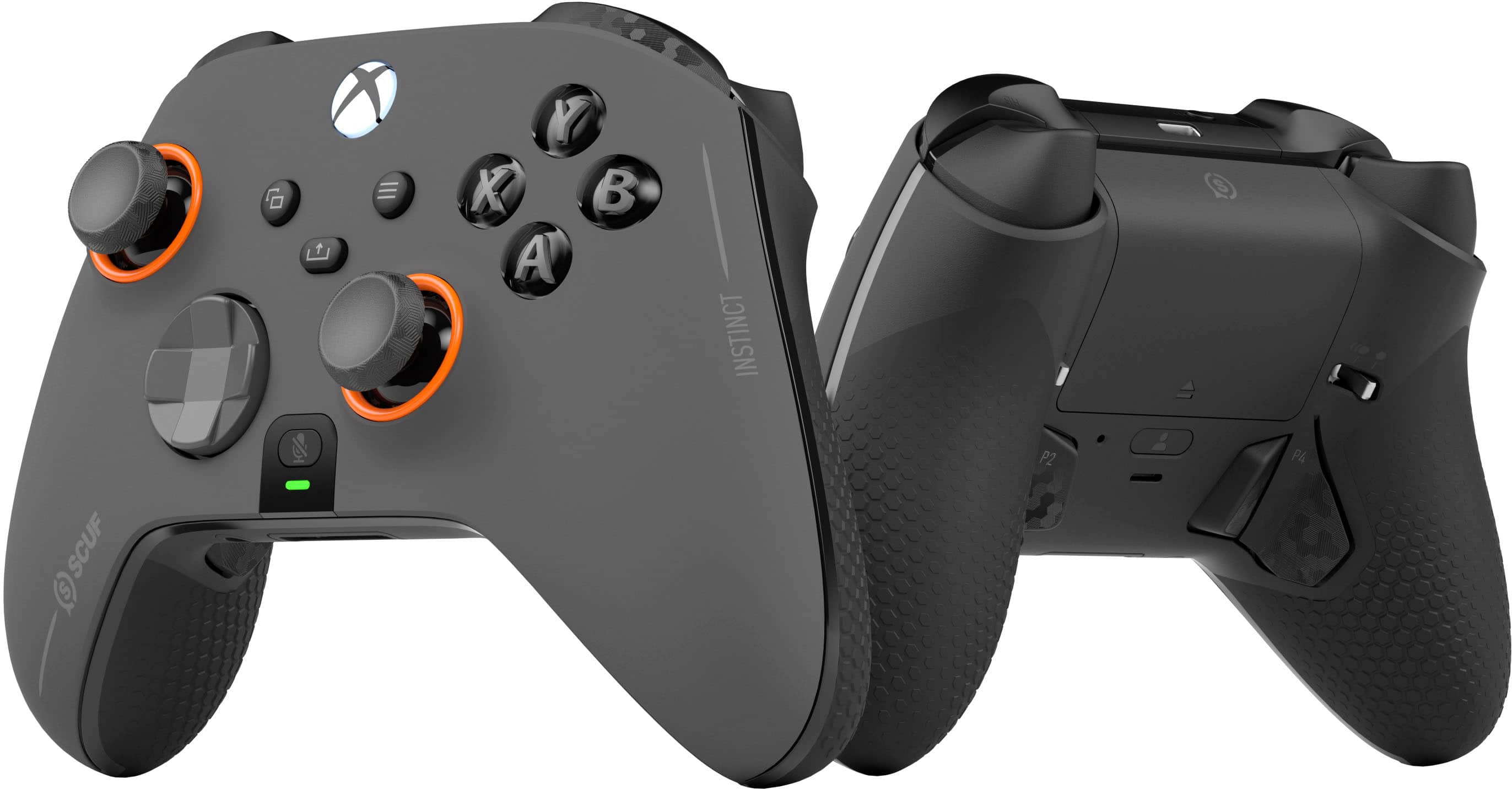 SCUF - Controle Bluetooth de viode game de desempenho sem fio Instinct Pro para Xbox Series X | S, Xbox One, PC e Mobile - Cinza Aço-504-178-04-102-NA